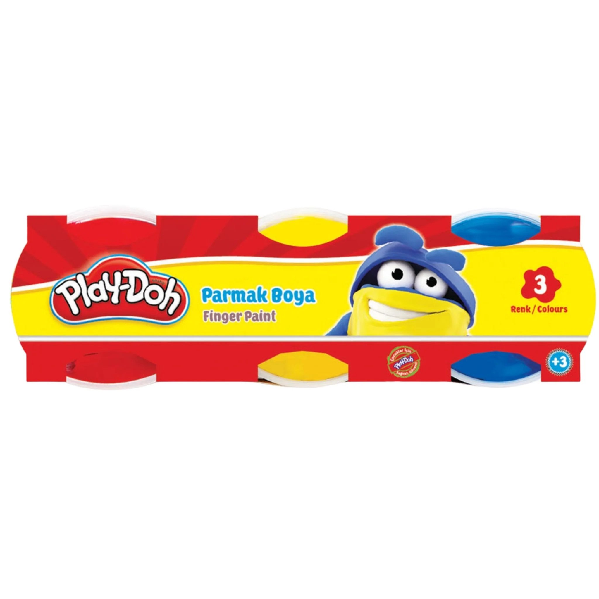 Play-Doh Parmak Boyası 3 Renk 50 ml