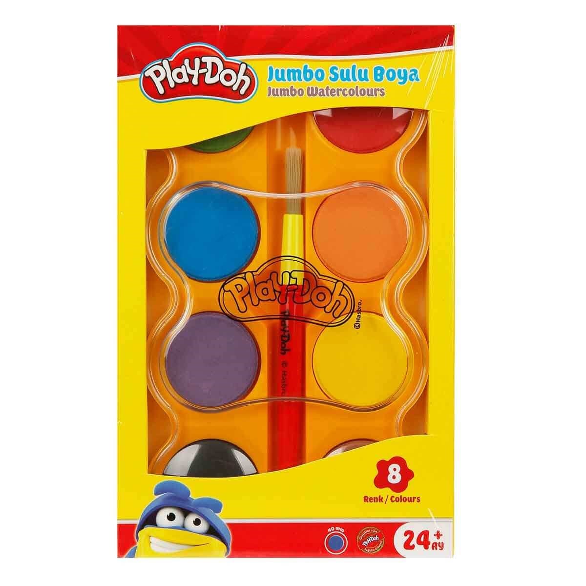Play-Doh Sulu Boya Jumbo 8 Renk 40 mm