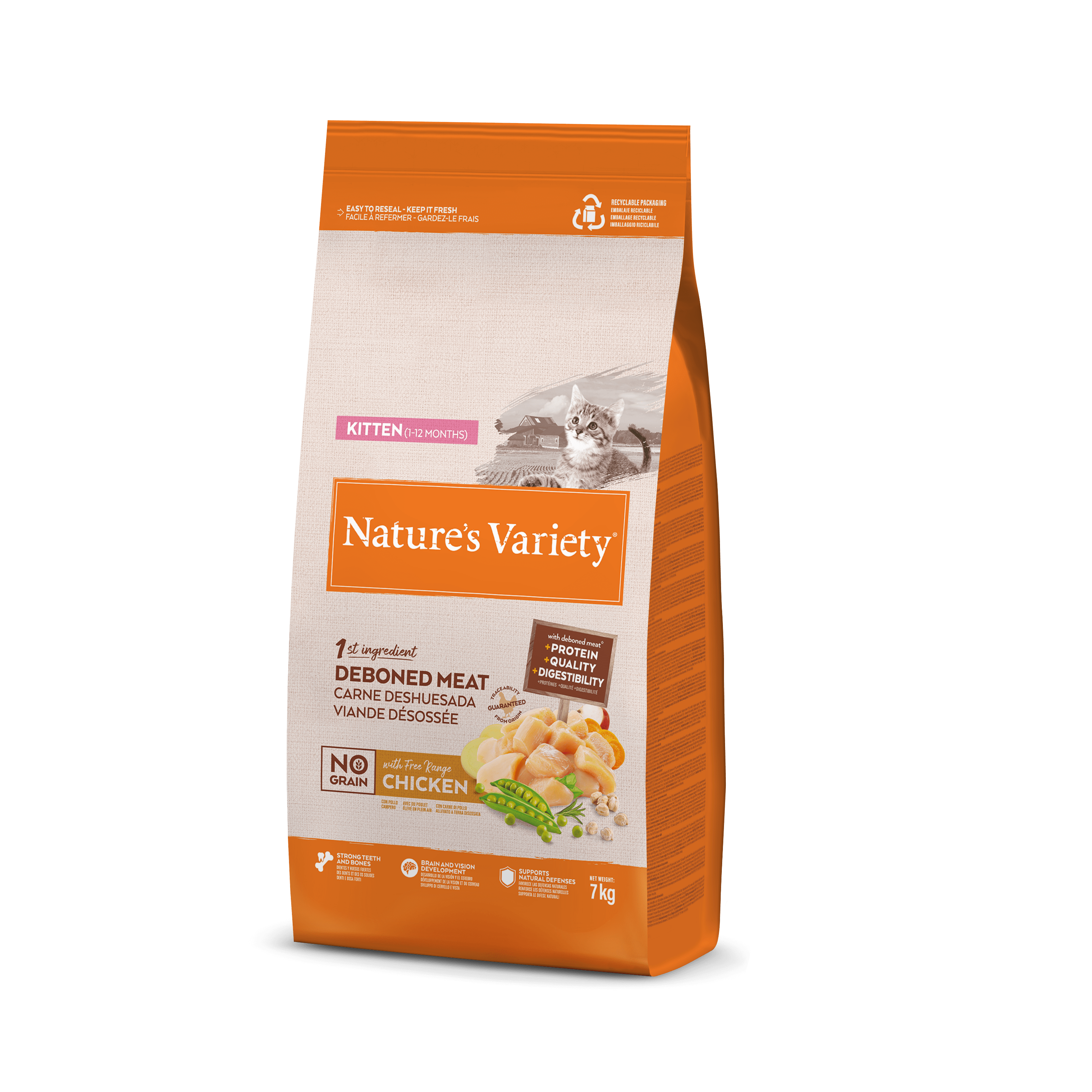 N.v. Cat Kıtten No Graın Free Range Chıcken 7 Kg