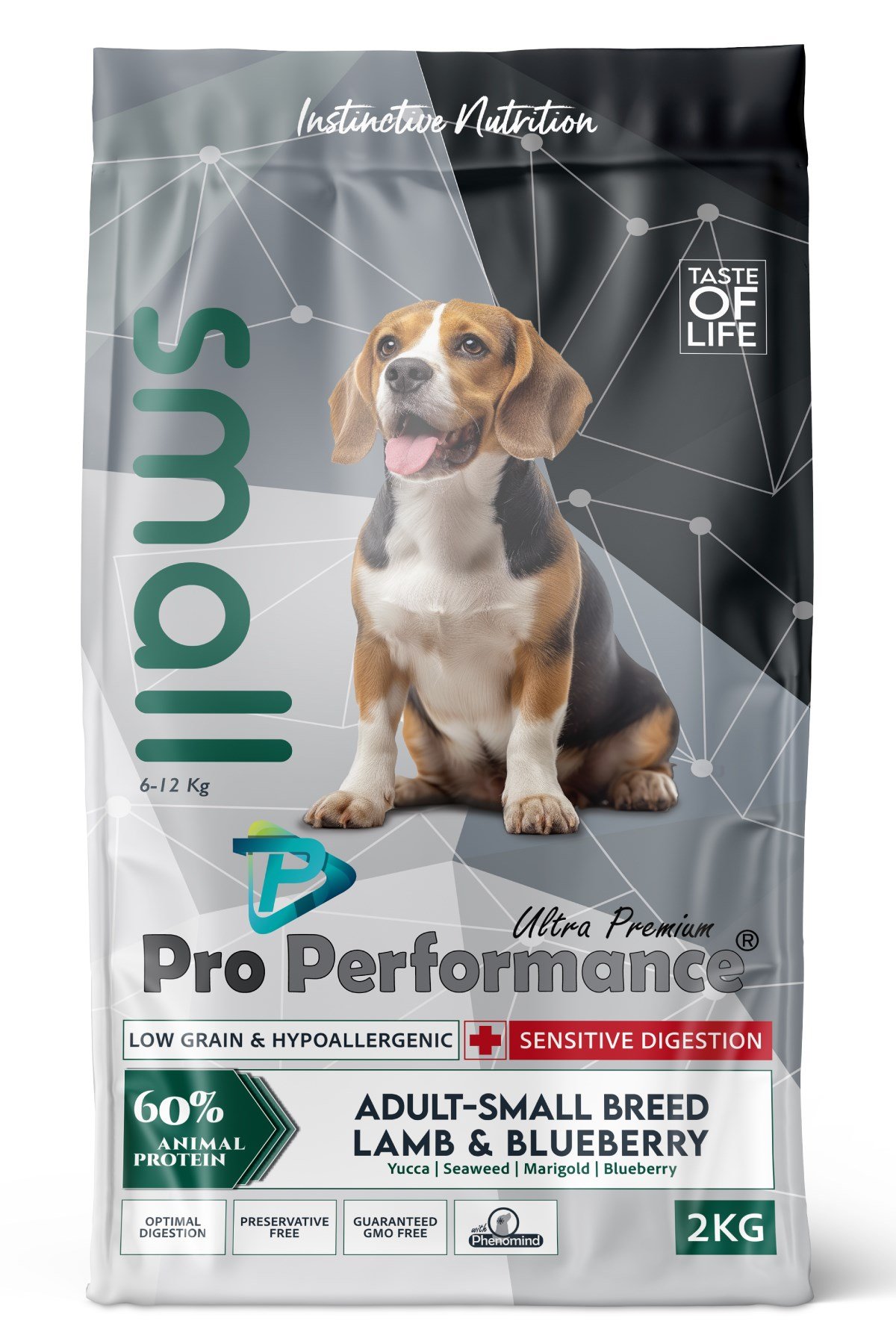 Pro Perf.Adult Small Dog Lamb & Blueberry 2 Kg