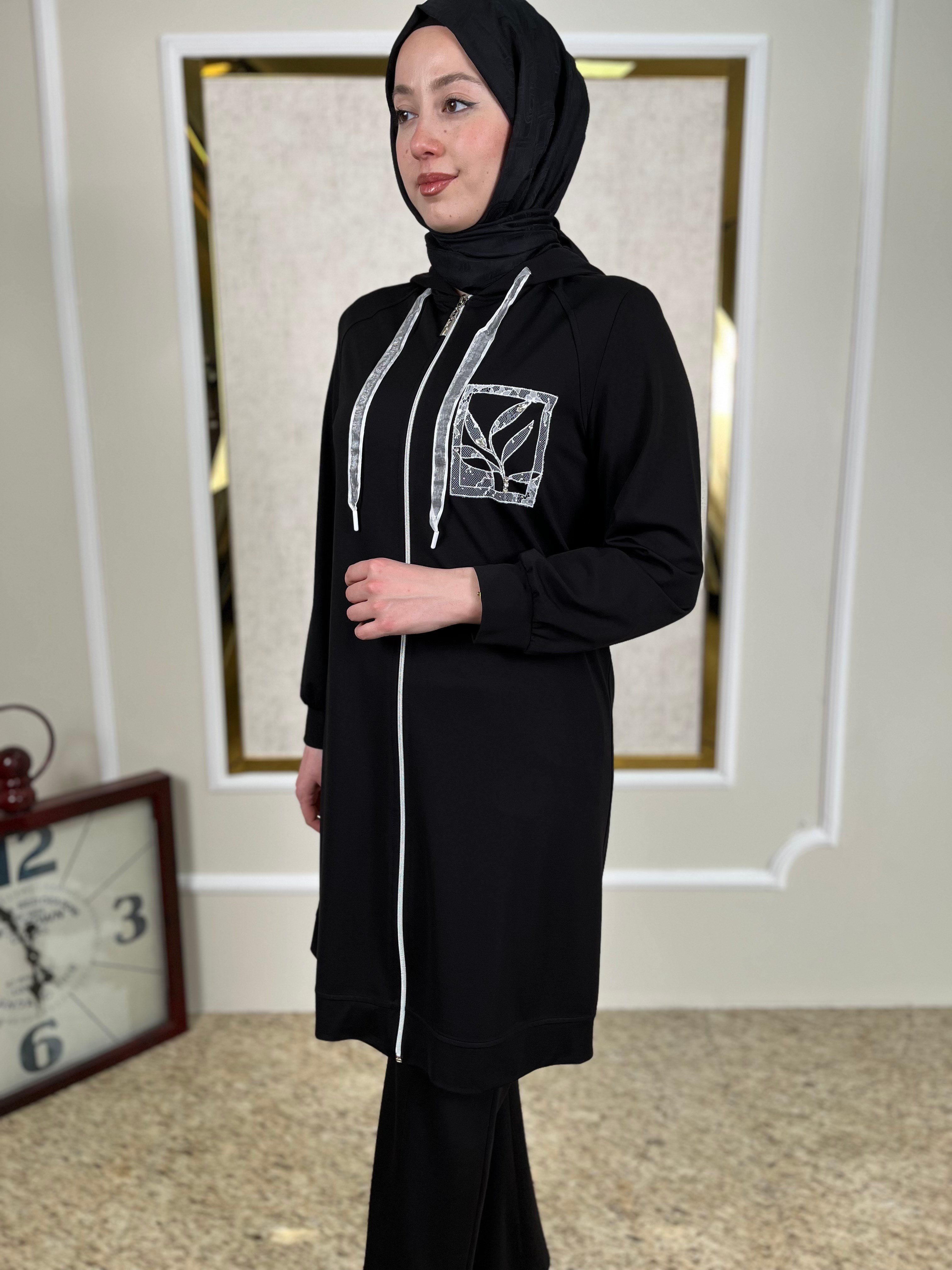 Dantelli Fermarlı Kap 3102
