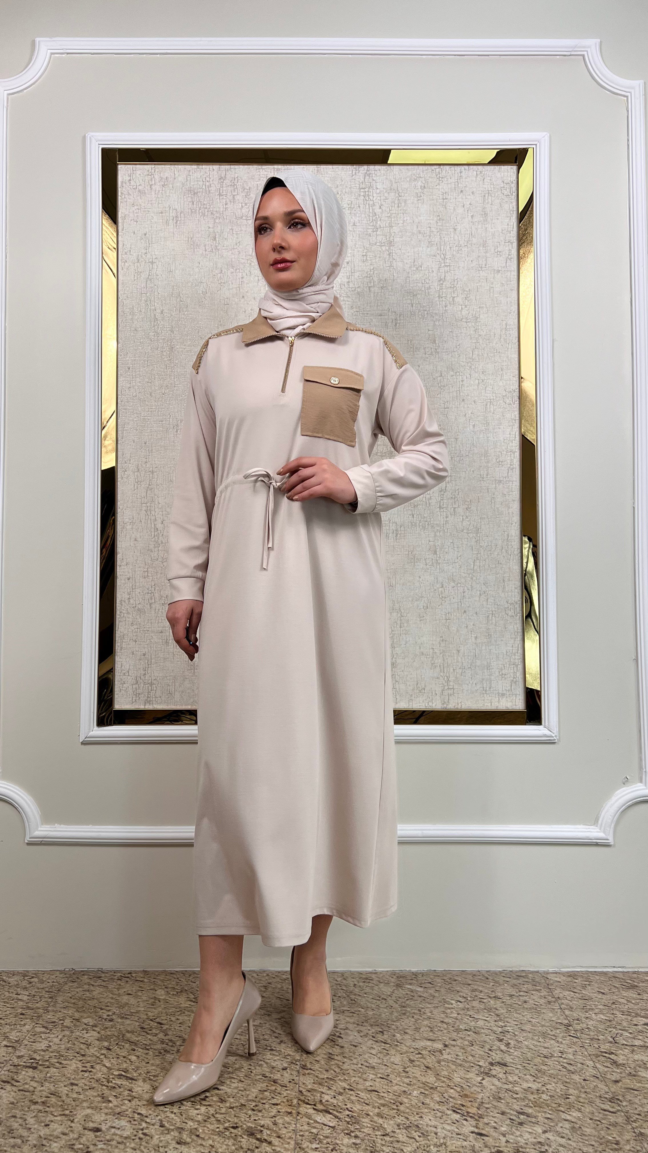 Süslemeli Elbise 3104