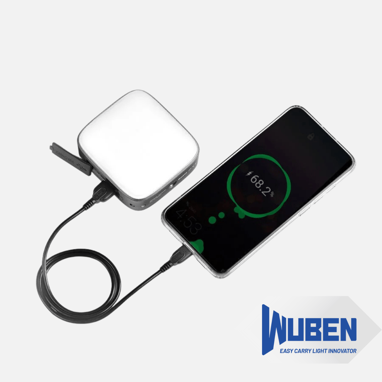  F5 Şarj Edilebilir LED Kamp Feneri & Powerbank 500 Lümen, Parlaklık ve Renk Sıcaklığı Ayarlı, 5200 mAh