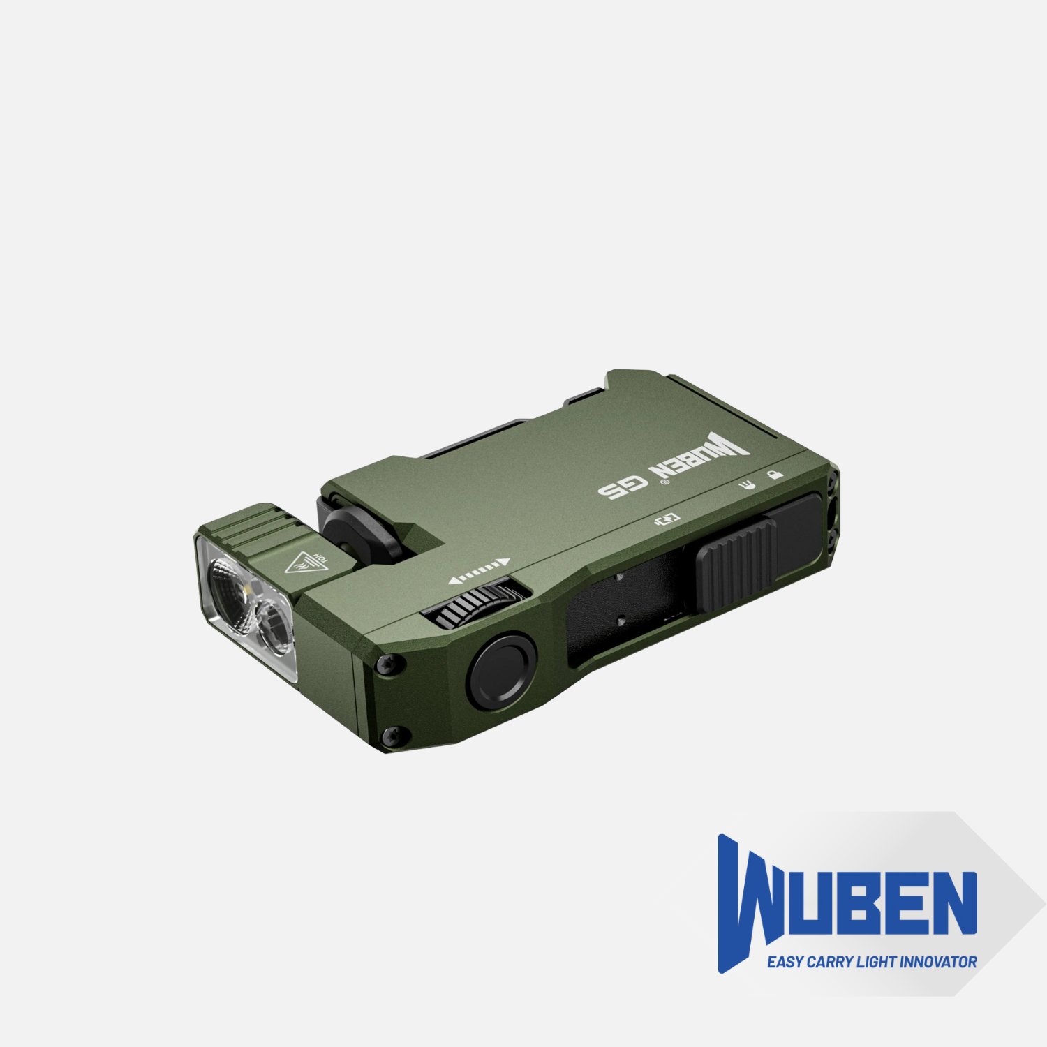  G5 400 Lümen USB-C Şarj Edilebilir Mini LED El Feneri Mıknatıslı & Anahtarlık Tipi EDC Fener | Yeşil