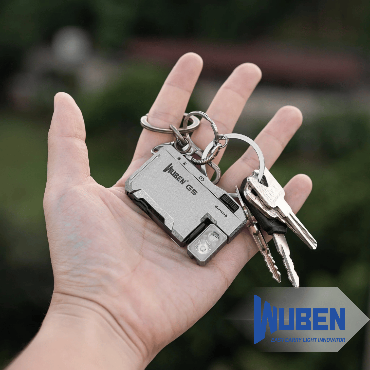  G5 400 Lümen USB-C Şarj Edilebilir Mini LED El Feneri Mıknatıslı & Anahtarlık Tipi EDC Fener | Yeşil