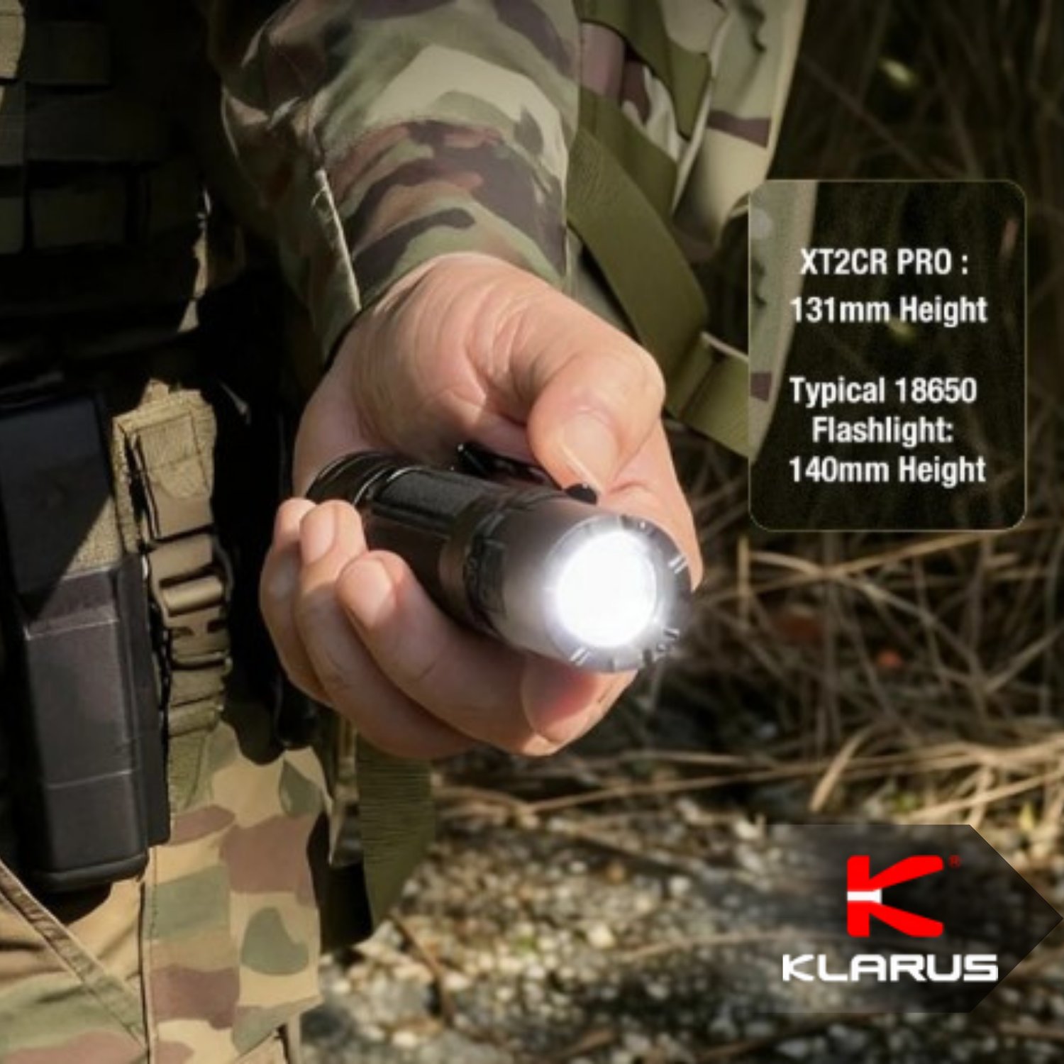  XT2CR Pro 2100 Lümen Şarj Edilebilir Profesyonel Taktik El Feneri Dual Switch IPX8 Su Geçirmez