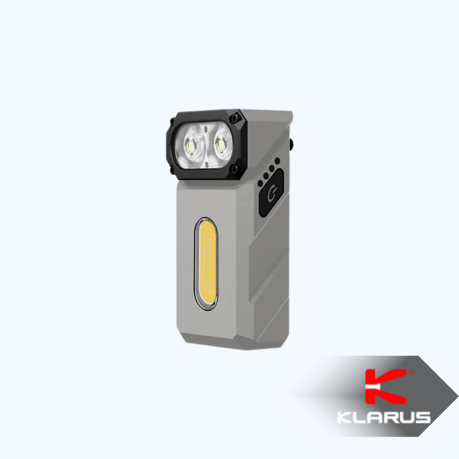 E8 Triple-Light 1000 Lümen EDC Şarj Edilebilir Cep Feneri - Type-C |  Gri