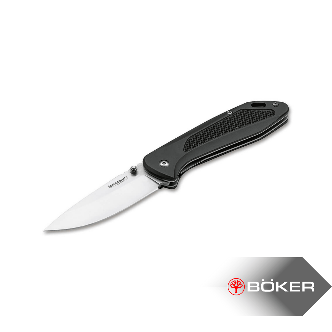 Magnum Advance Checkering Black Paslanmaz Çelik Katlanabilir Cep Çakısı