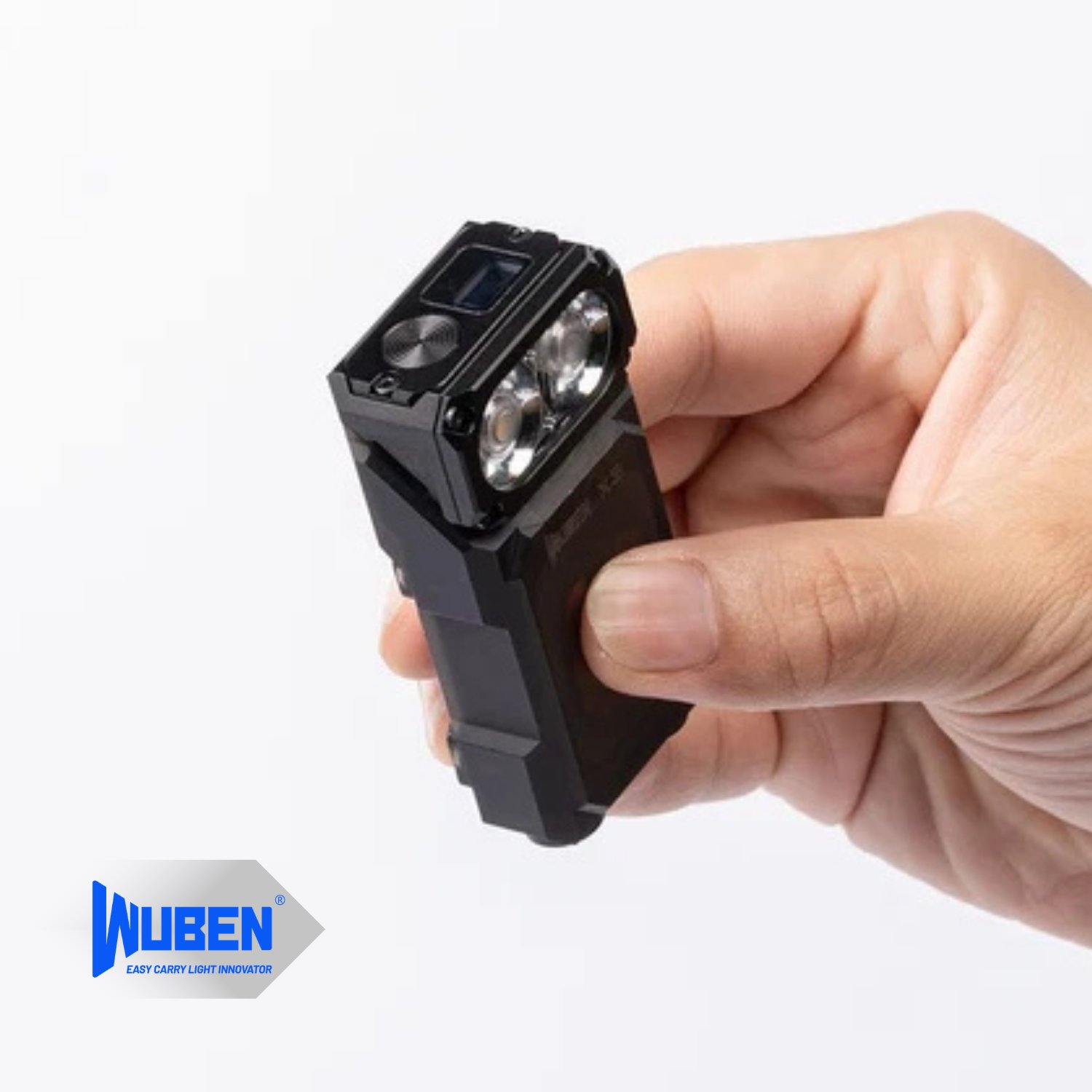 X3 EDC Dönebilen Başlıklı Kablosuz Şarjlı LED El Feneri – 700 Lümen / OLED Ekranlı