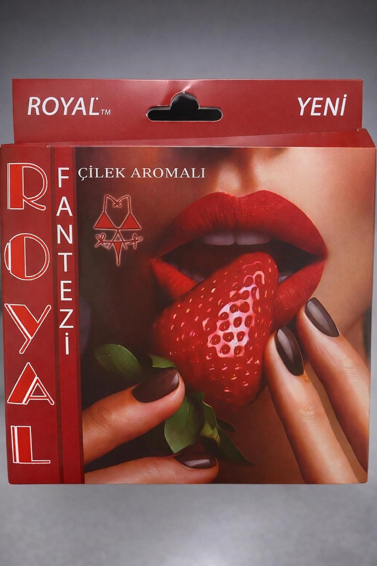 Fantezi Yenilebilir Çilek Aromalı İç Çamaşırı Takımı