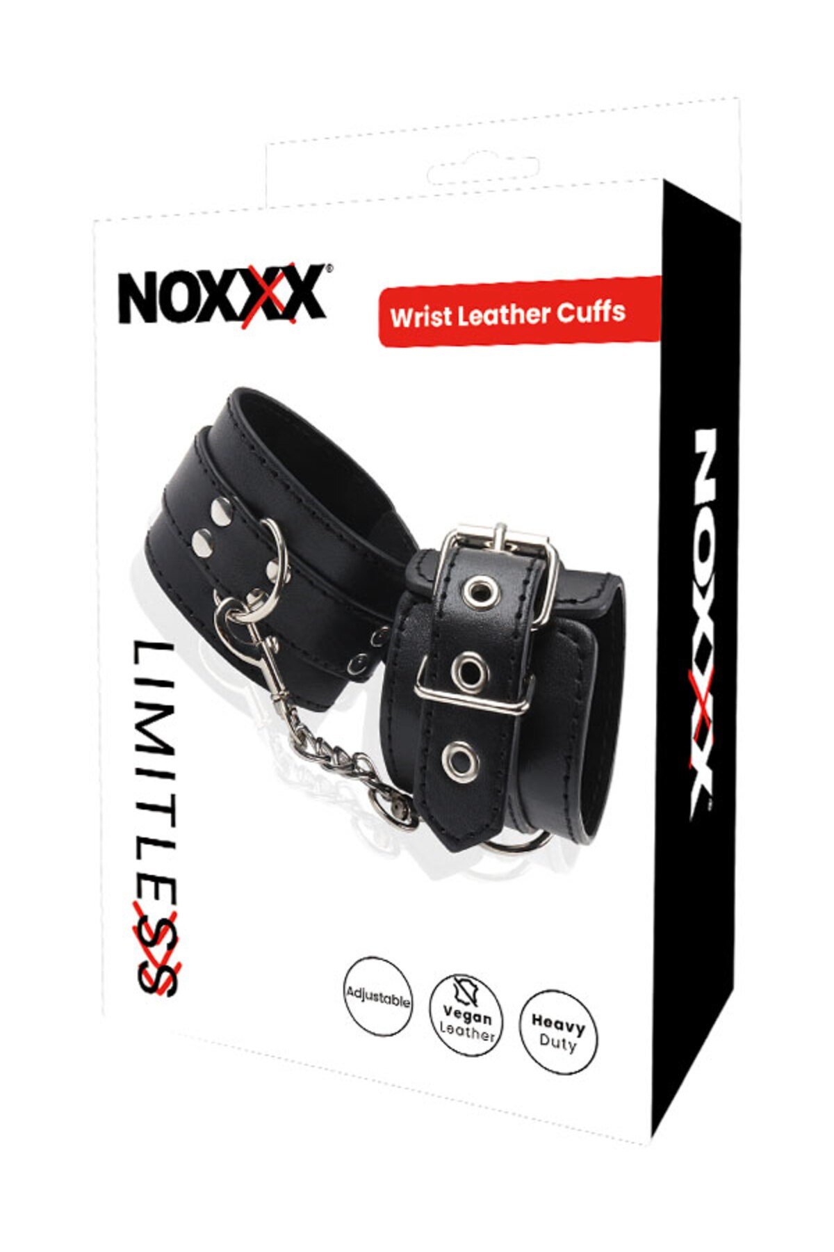 NOXXX LIMITLESS Siyah Deri El Kelepçesi