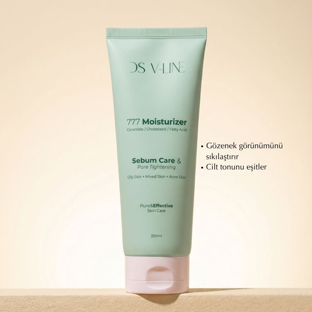 777 Moisturizer Yağlı ve Akneli Ciltler İçin Sebum Düzenleyici Nemlendirici (200 ml)