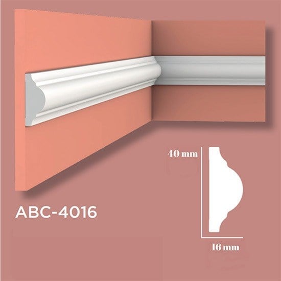 4 cm Boyanabilir Duvar Çıtası