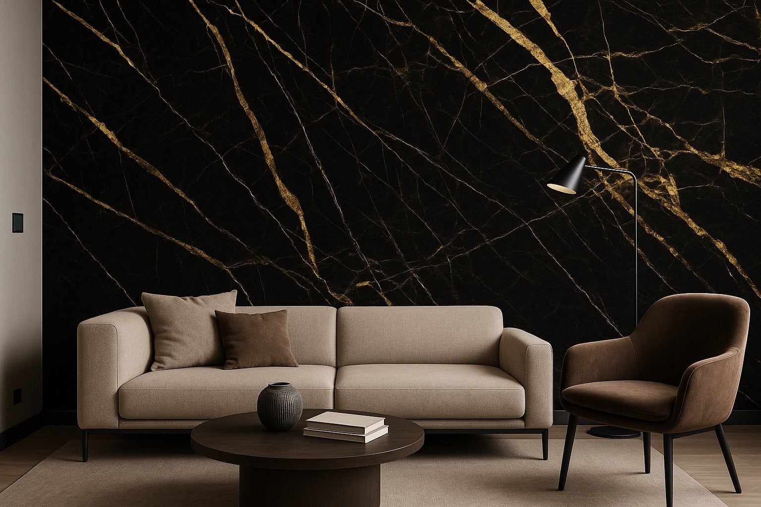 BLACK GOLDEN PVC Duvar Paneli