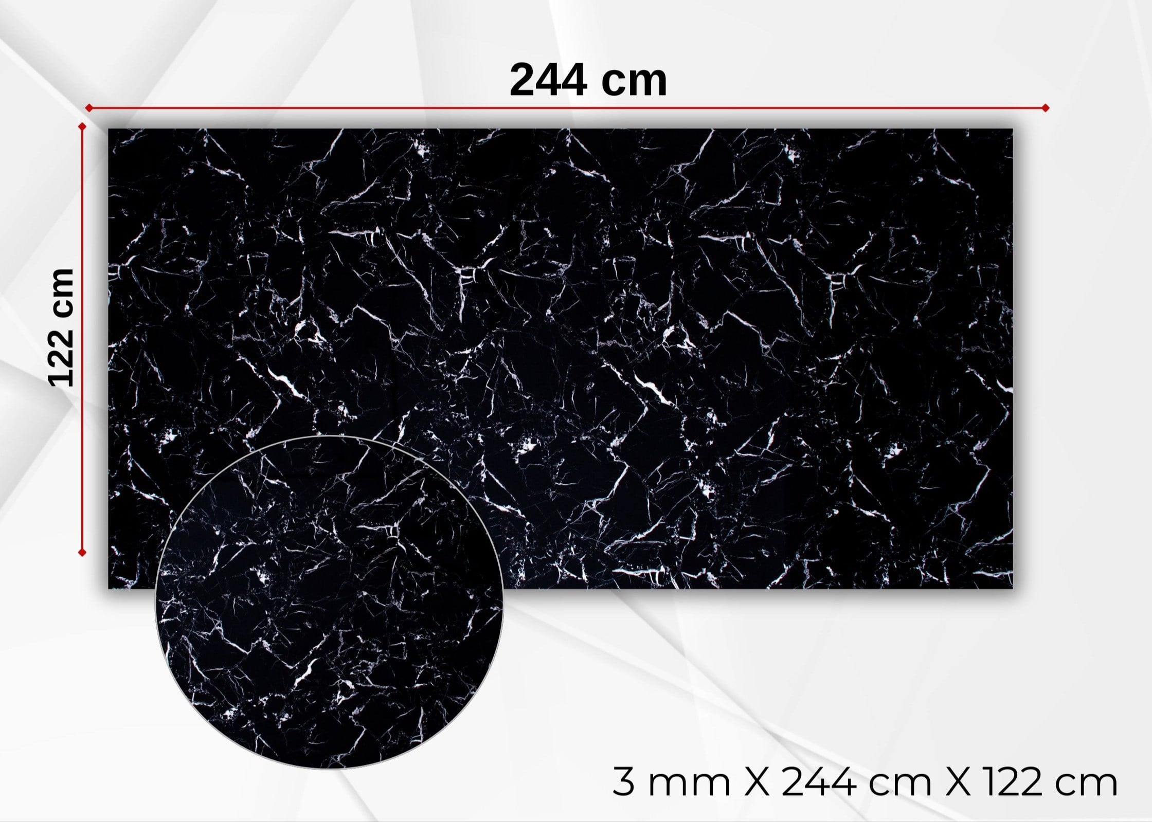BLACK WHITEPS PVC Duvar Paneli