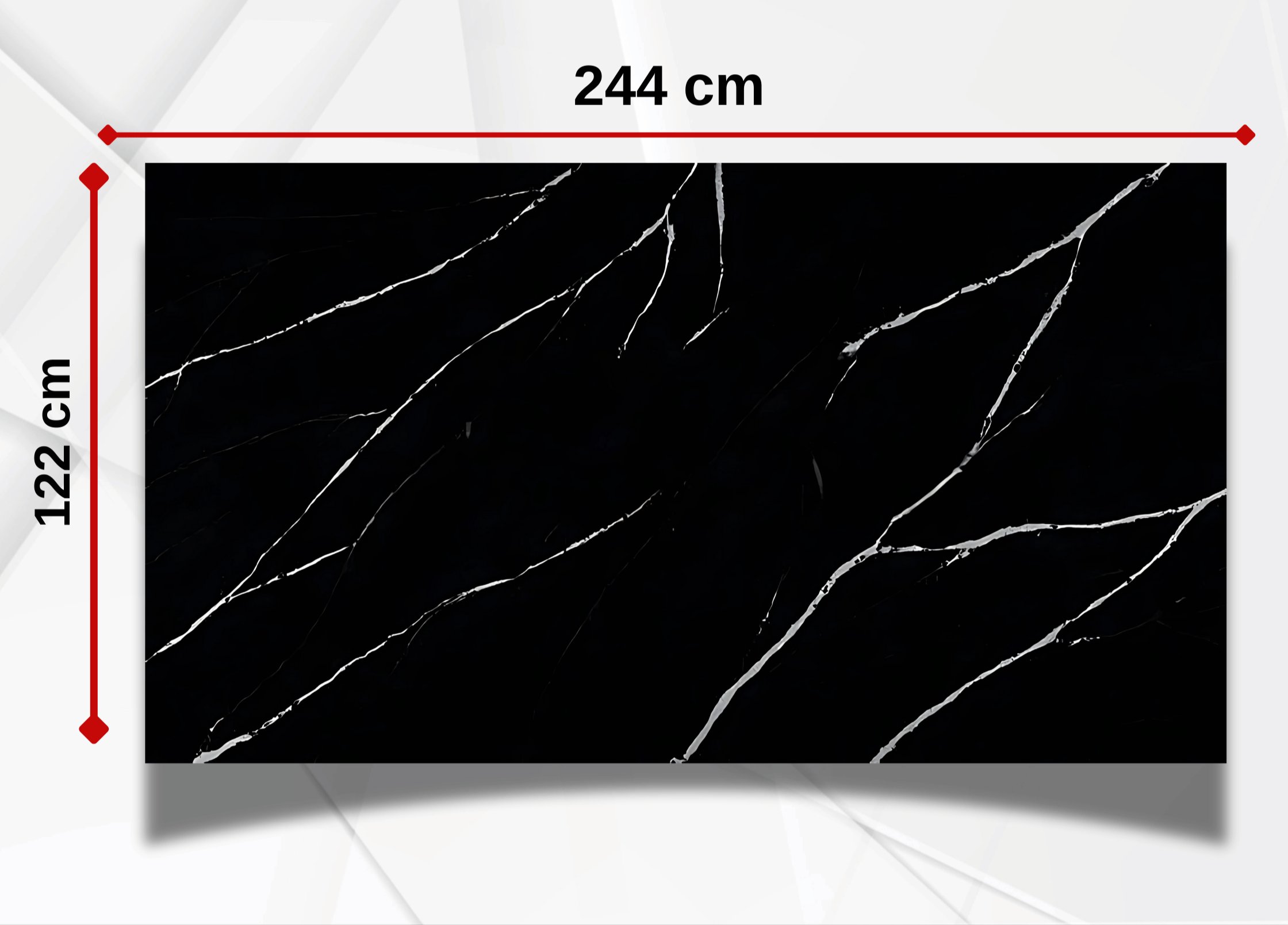 Carrara Black PVC Duvar Paneli