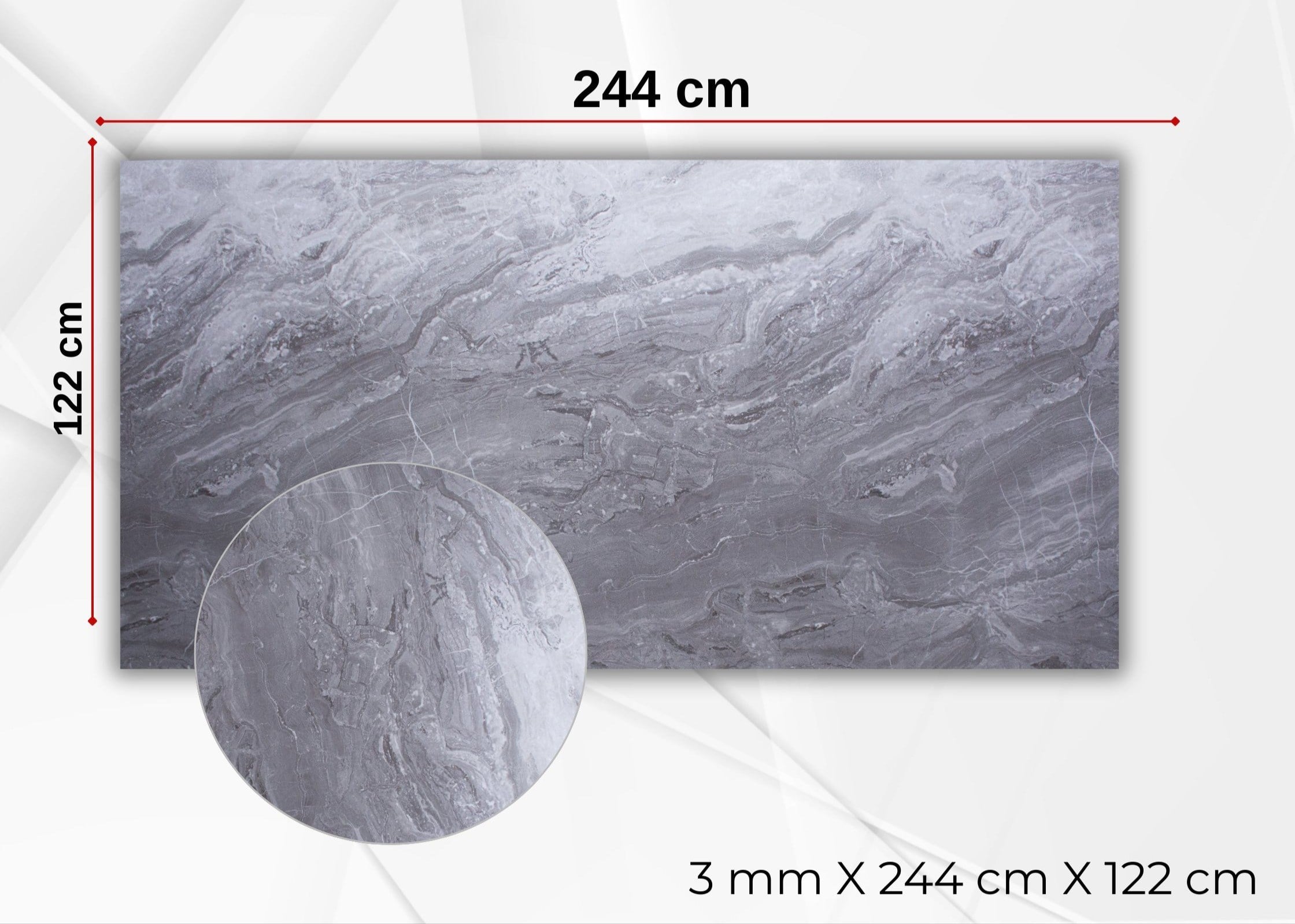 Marmori Grey PVC Duvar Paneli