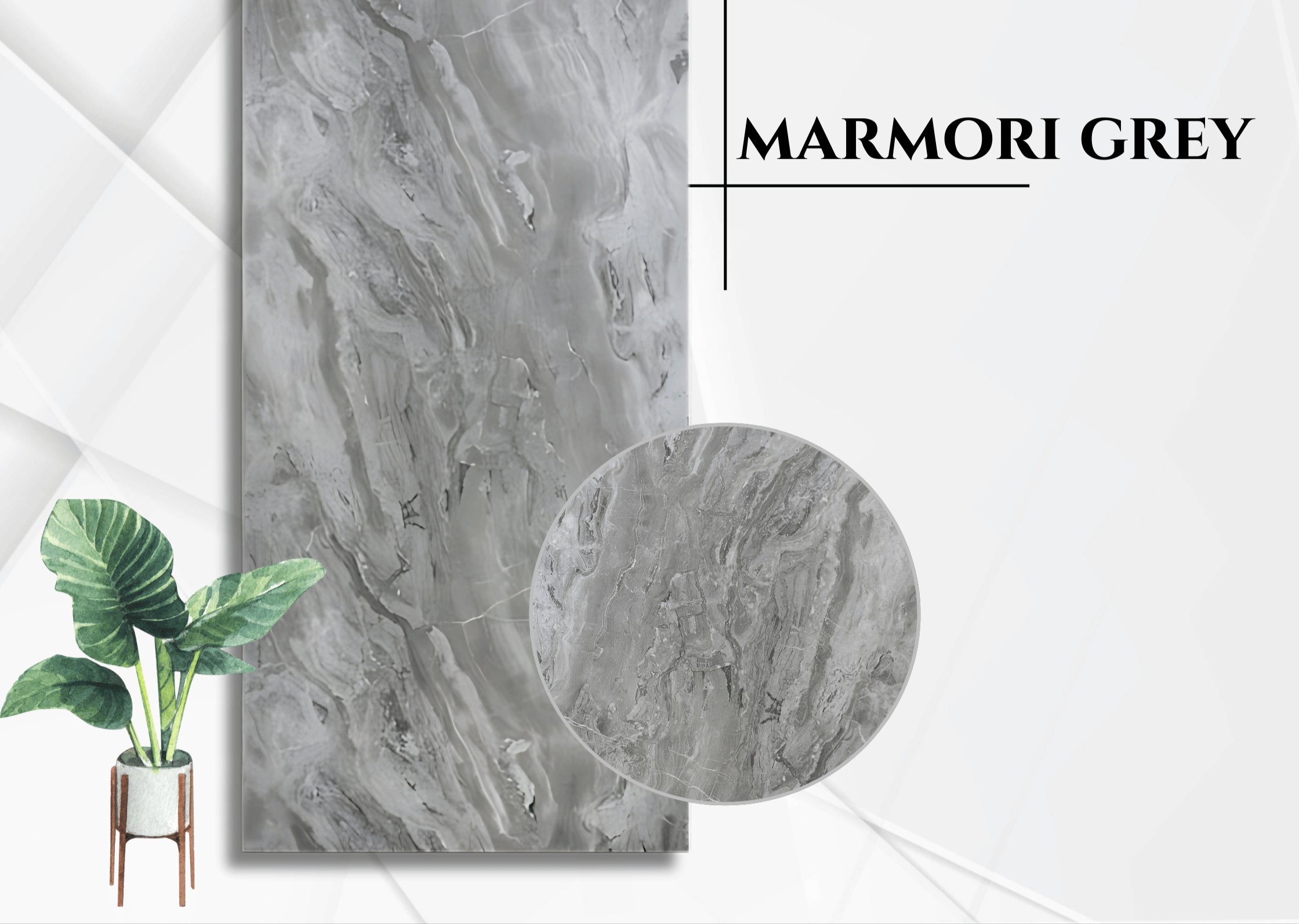 Marmori Grey PVC Duvar Paneli