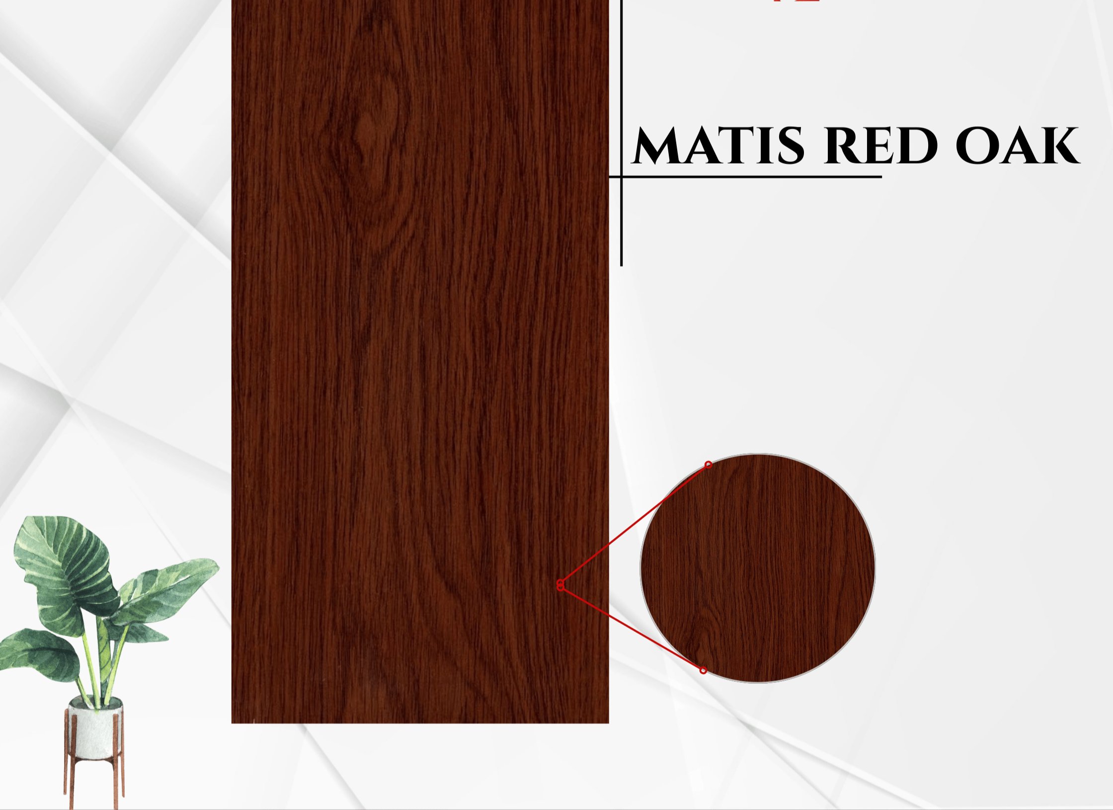 Matis Red Oak PVC Duvar Paneli