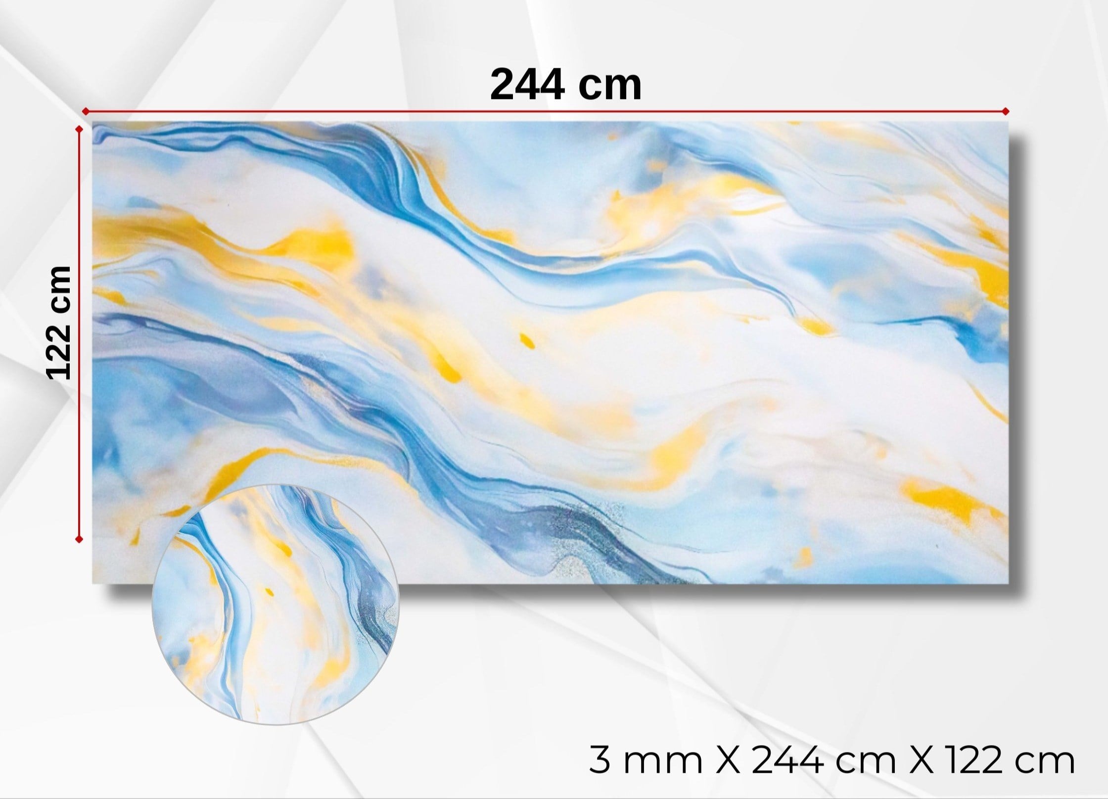 Ocean Blue PVC Duvar Paneli