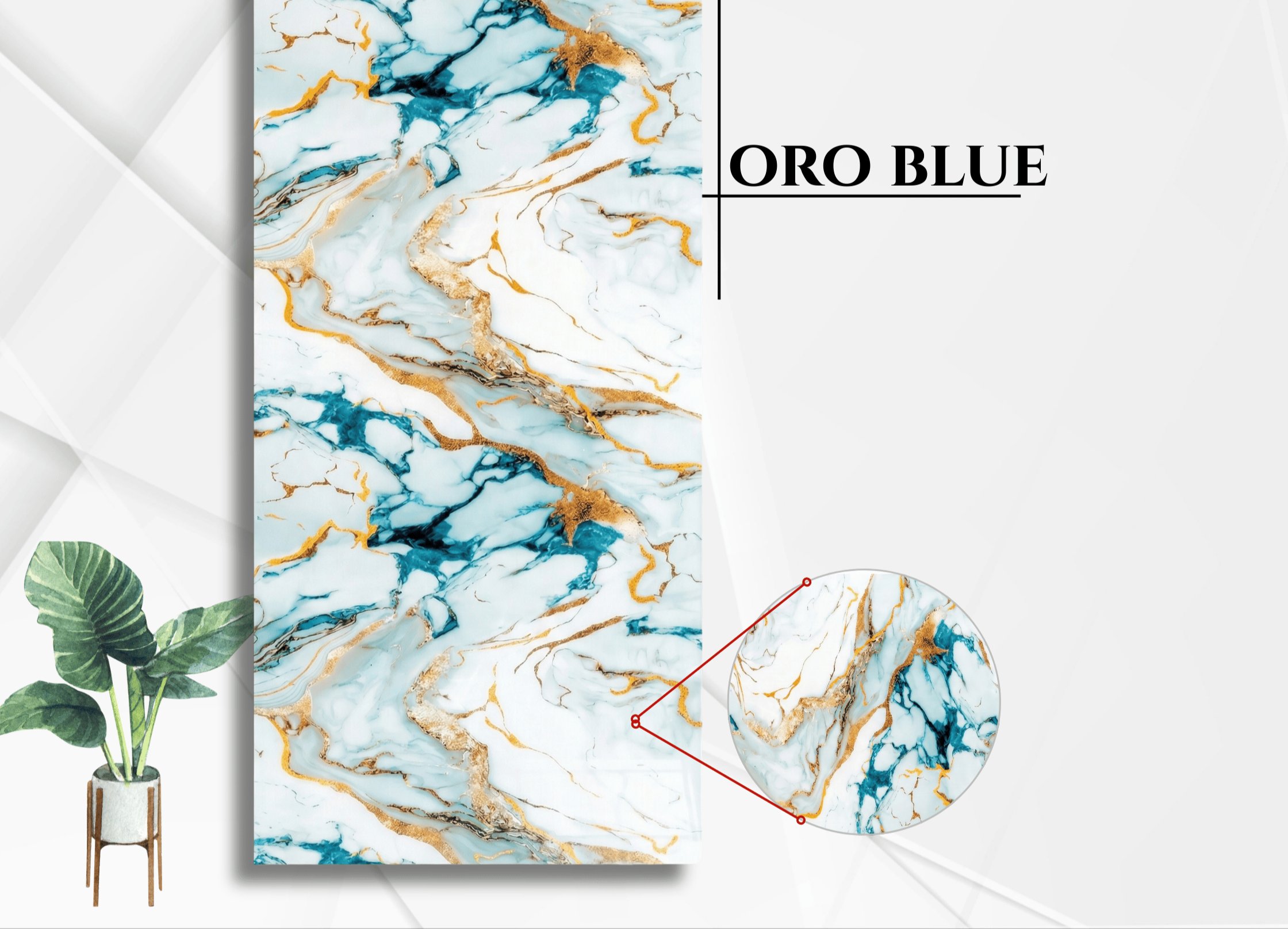 Oro Blue PVC Duvar Paneli