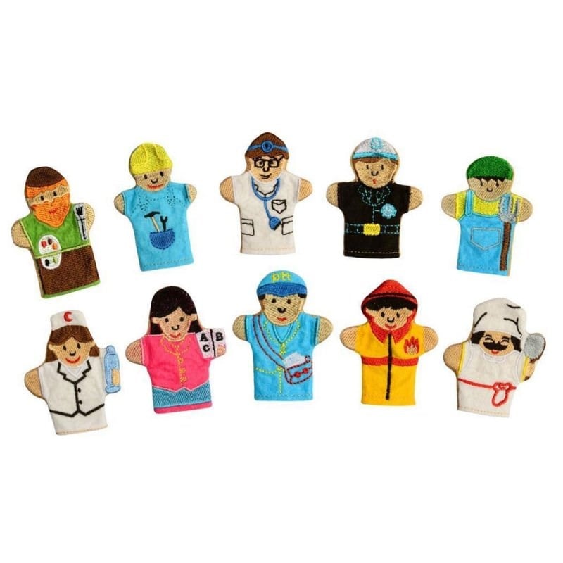 Anki Toys Meslekler Parmak Kukla Seti 10'lu- Dil Gelişimi Ve Sosyal Beceri Destekleyici