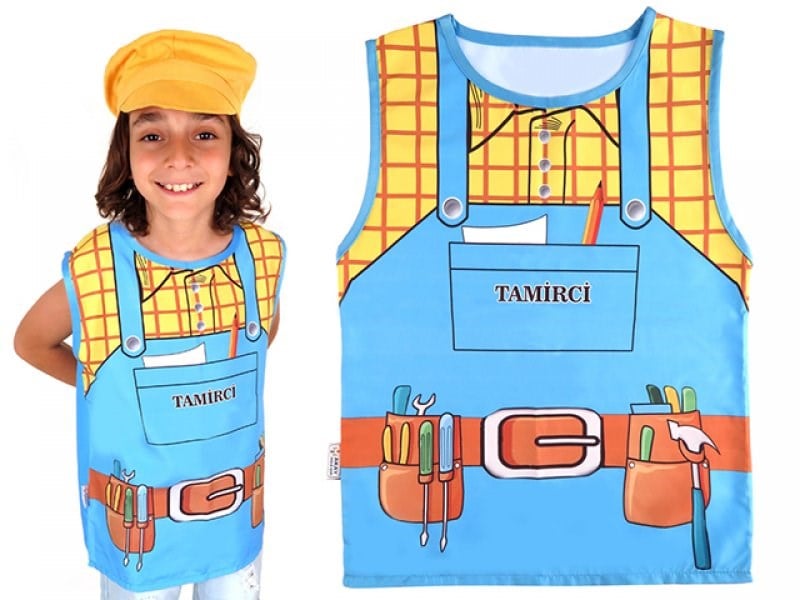 Ankitoys Çocuk Tamirci Kostümü - Dm9960 | Duyumarket