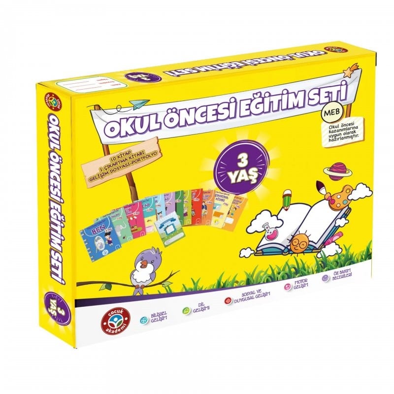 Çocuk Akademi Okul Öncesi Eğitim Seti – 3 Yaş