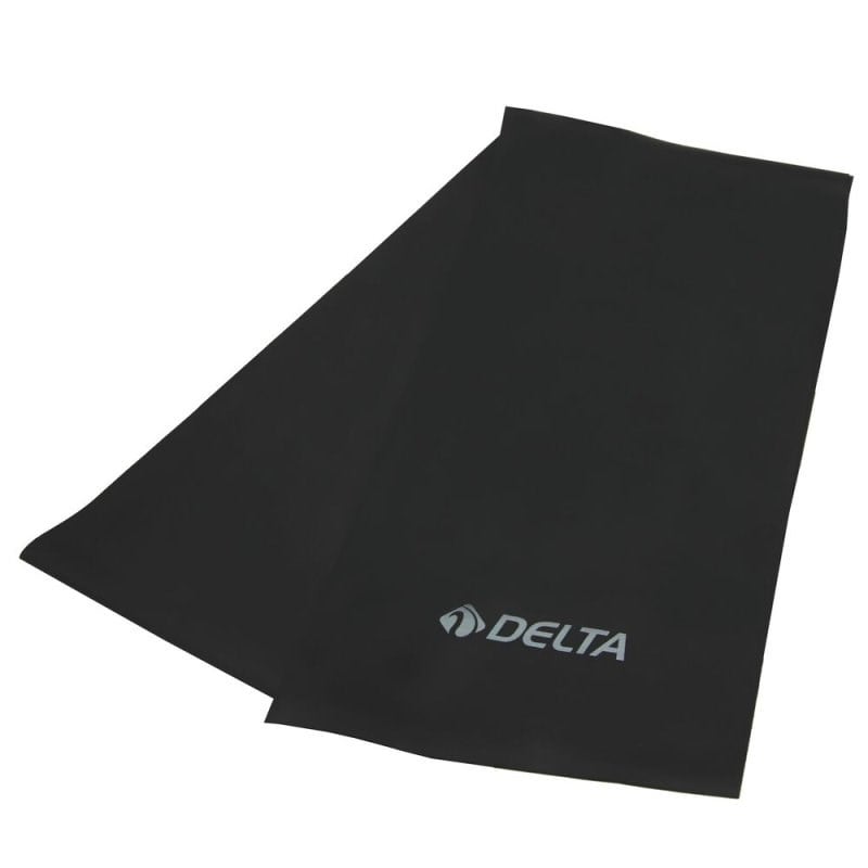 Delta Pilates Bandı Orta Sert 120x15 Cm Direnç Lastiği - Siyah