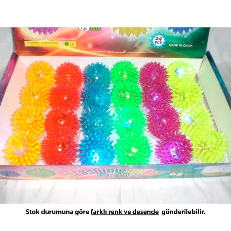Dikenli Işıklı Sesli Top