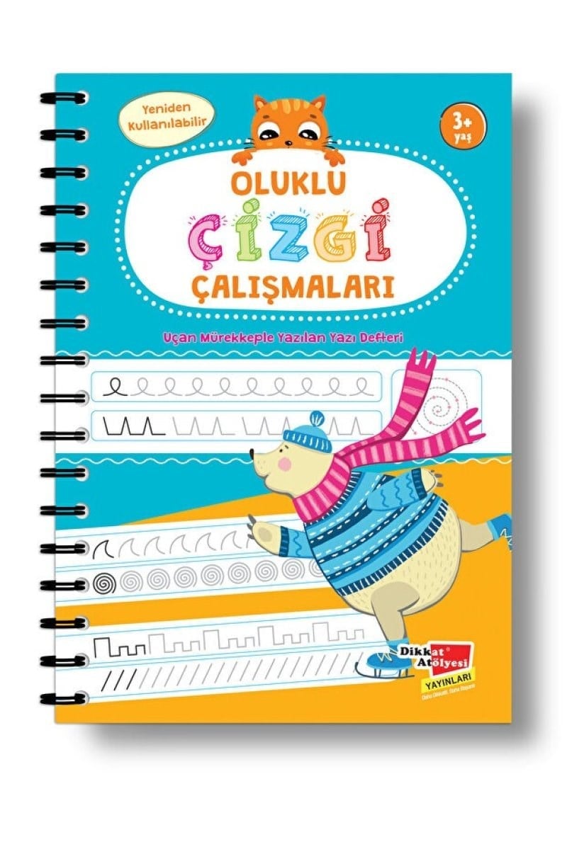 Dikkat Atölyesi Sihirli Kalemli Oluklu Çizgi Çalışmaları Kitabı
