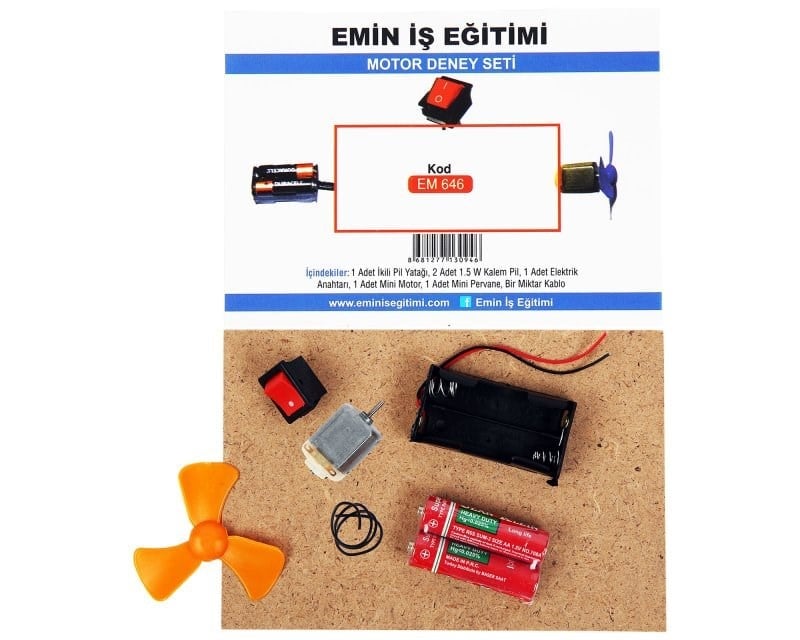 Motor Deney Seti- Stem Ve Elektrik Devre Kiti