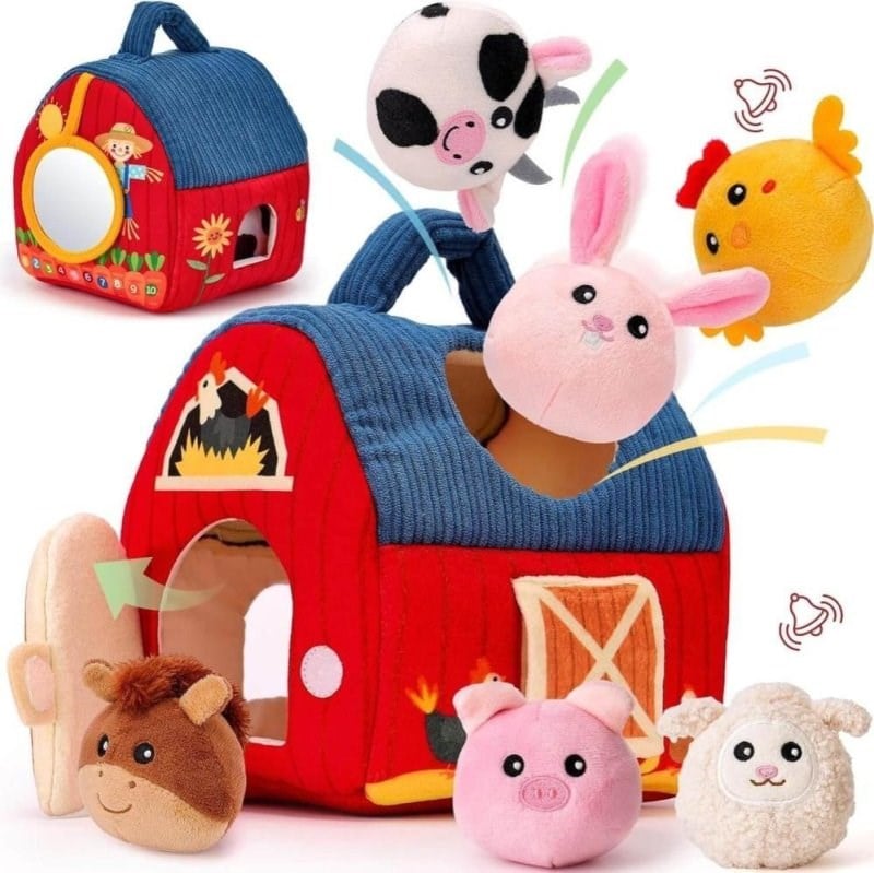 Robokids Peluş Çiftlik Evi Oyuncak Seti
