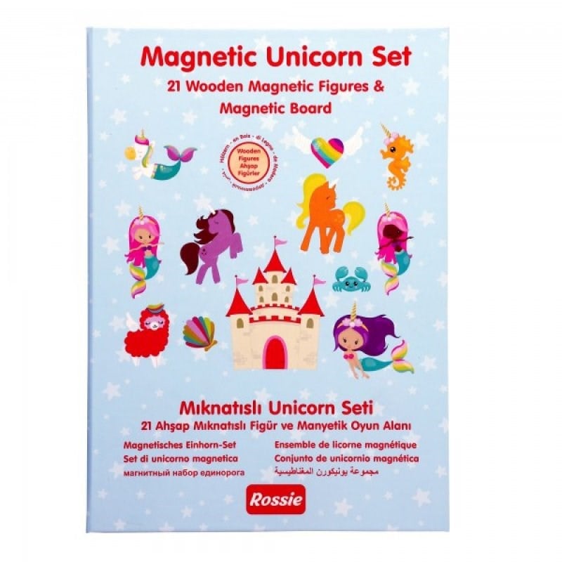 Rossie Ahşap Mıknatıslı Unicorn Oyun Seti
