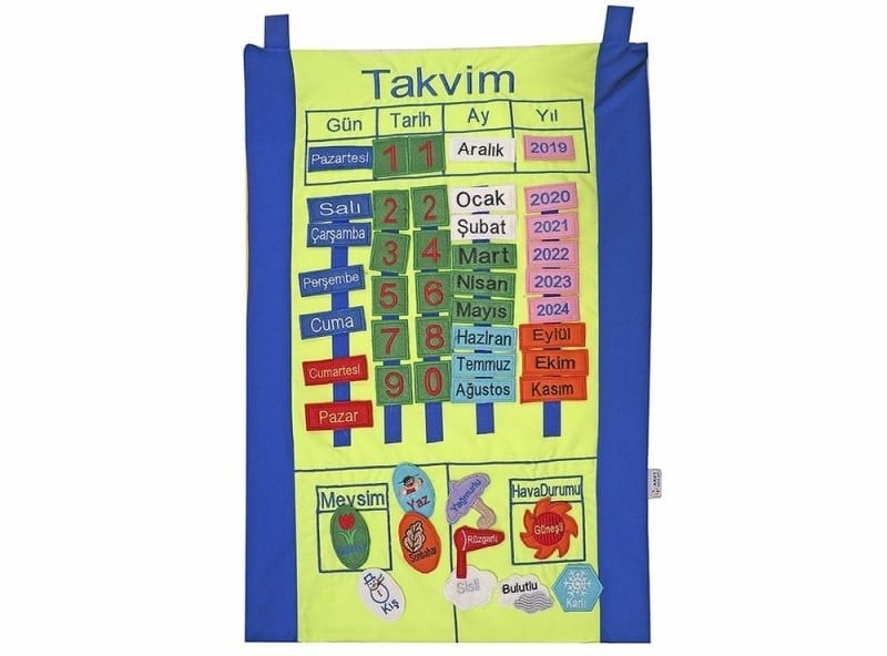 Takvim Panosu Cırt Cırtlı