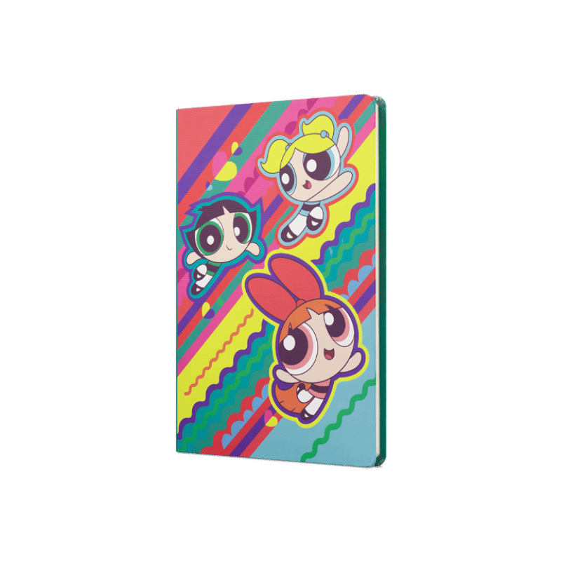 The Powerpuff Girls Sert Kapak Butik Defter - Çizgisiz
