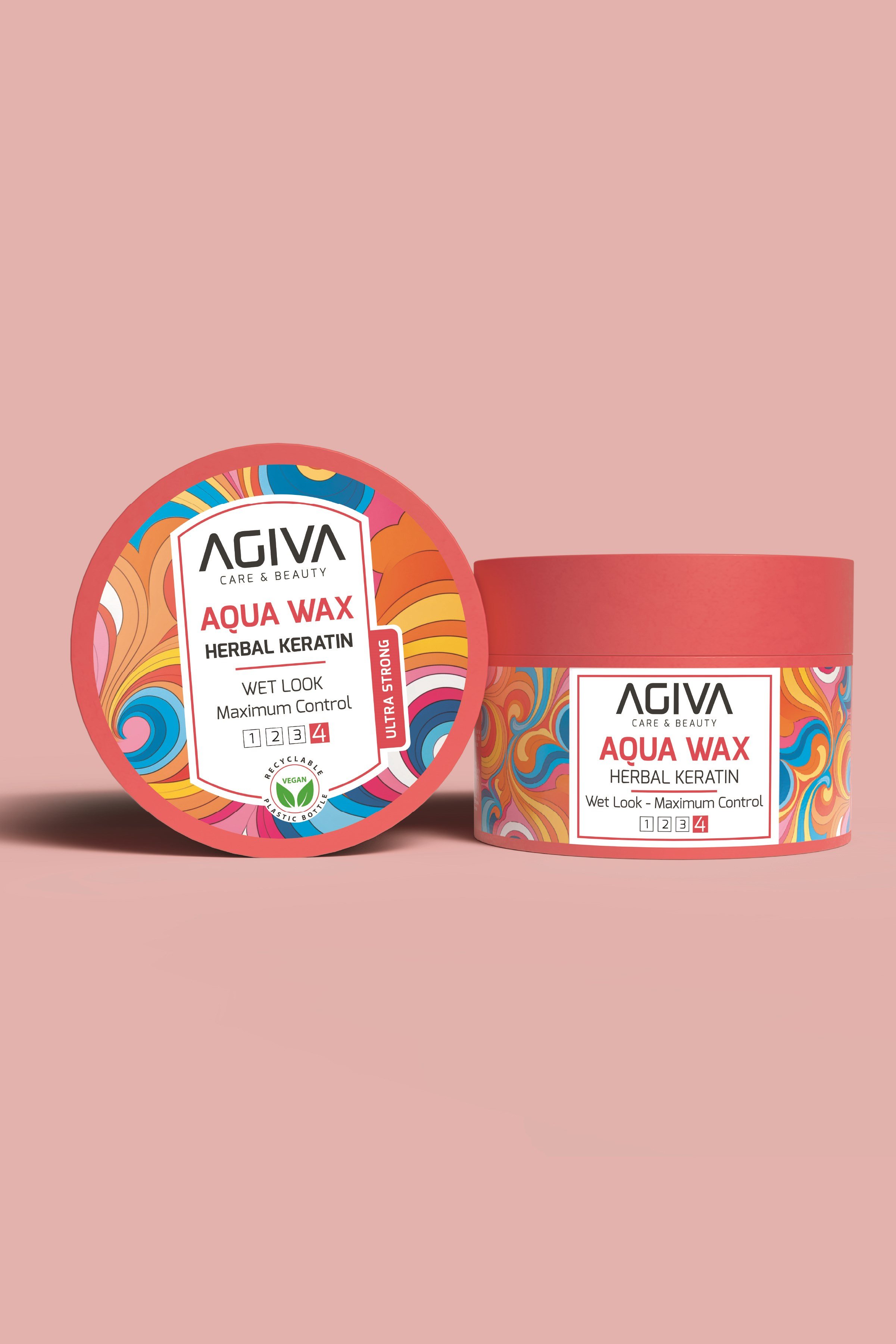 AGIVA CARE & BEAUTY Islak Görünüm Sağlayan Aqua Wax - Doğal Tutuş - Vegan - 100 ml