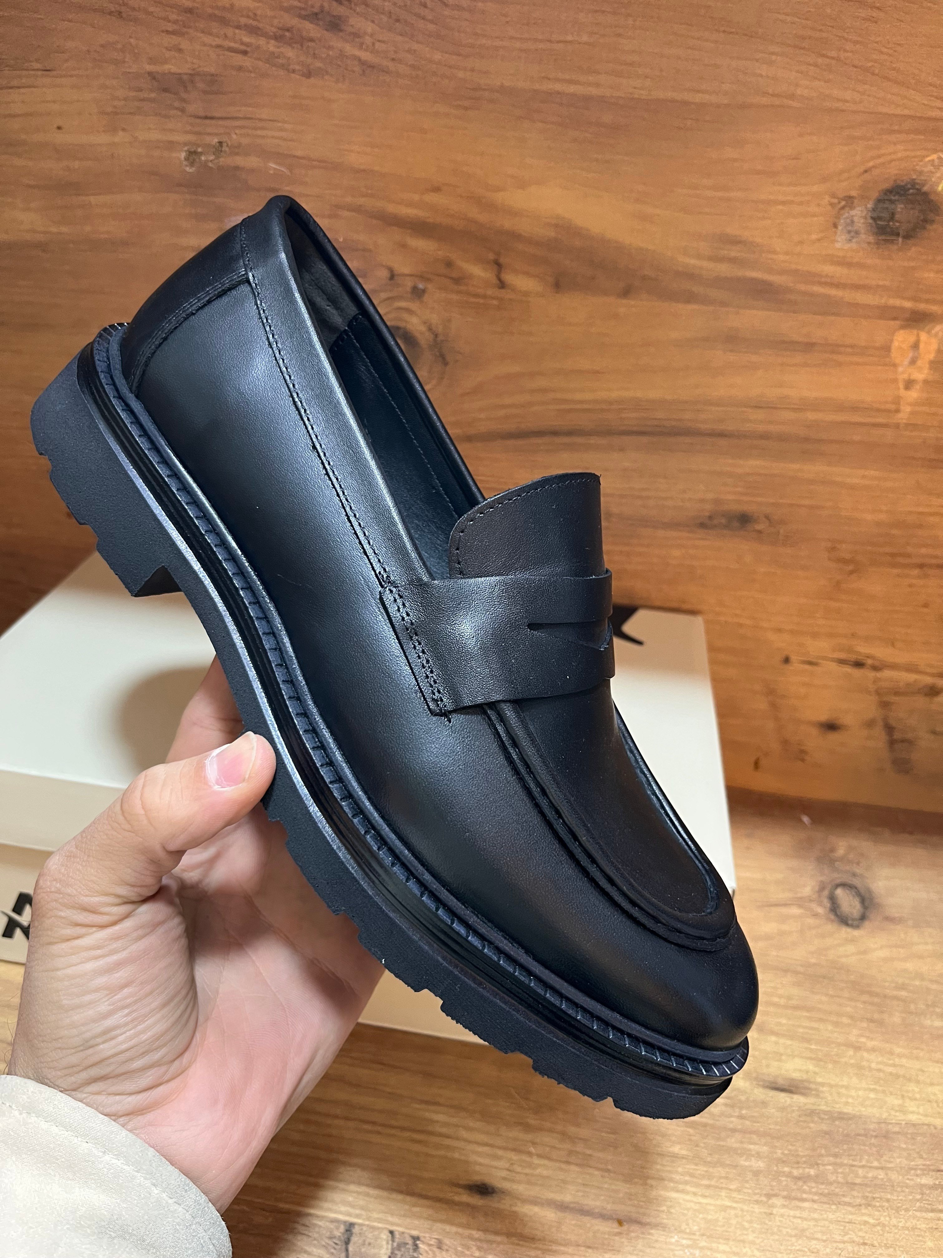 Hakiki Deri Loafer Yeni Sezon Siyah Ayakkabı