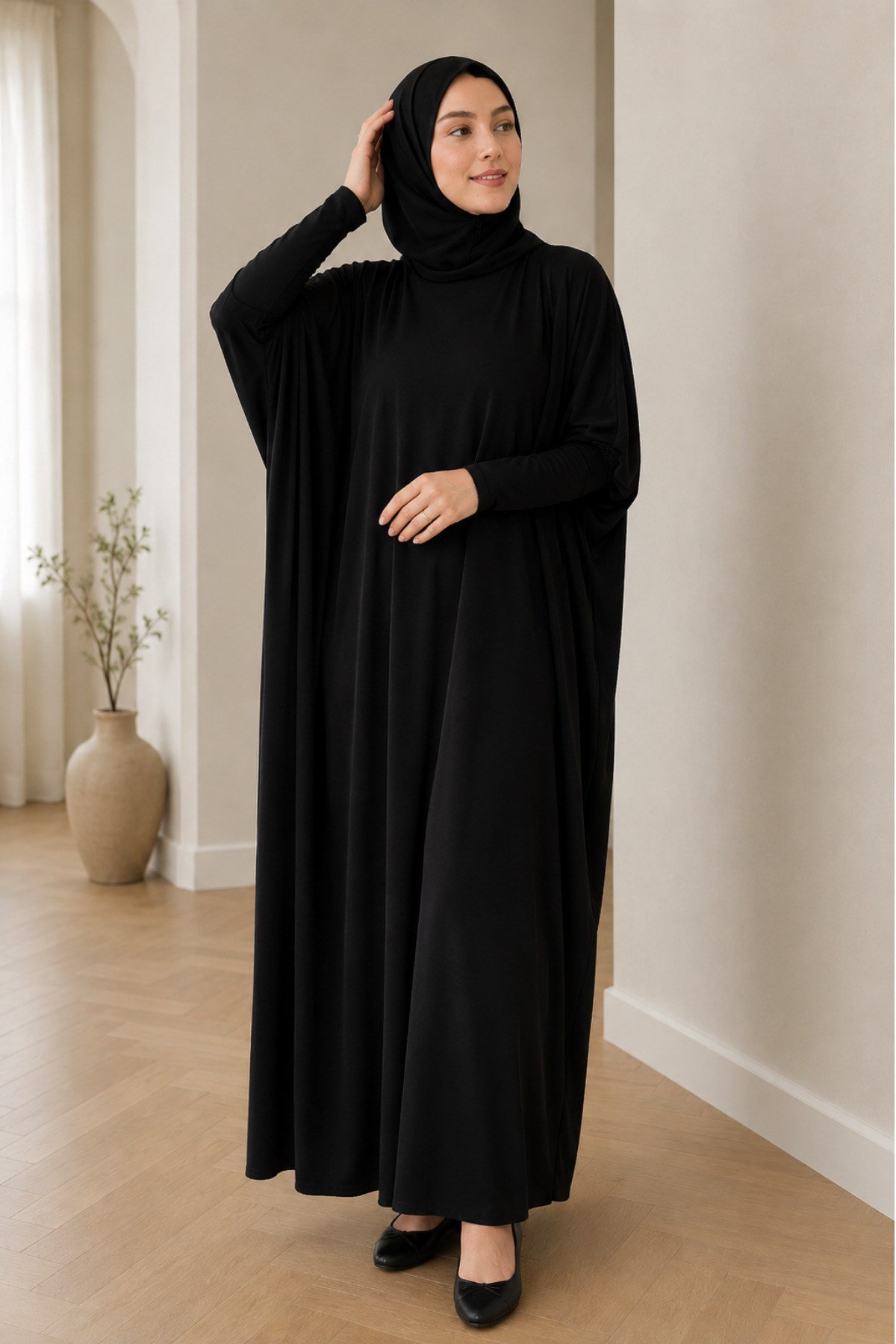 Premium Dökümlü Pratik Namaz Elbisesi