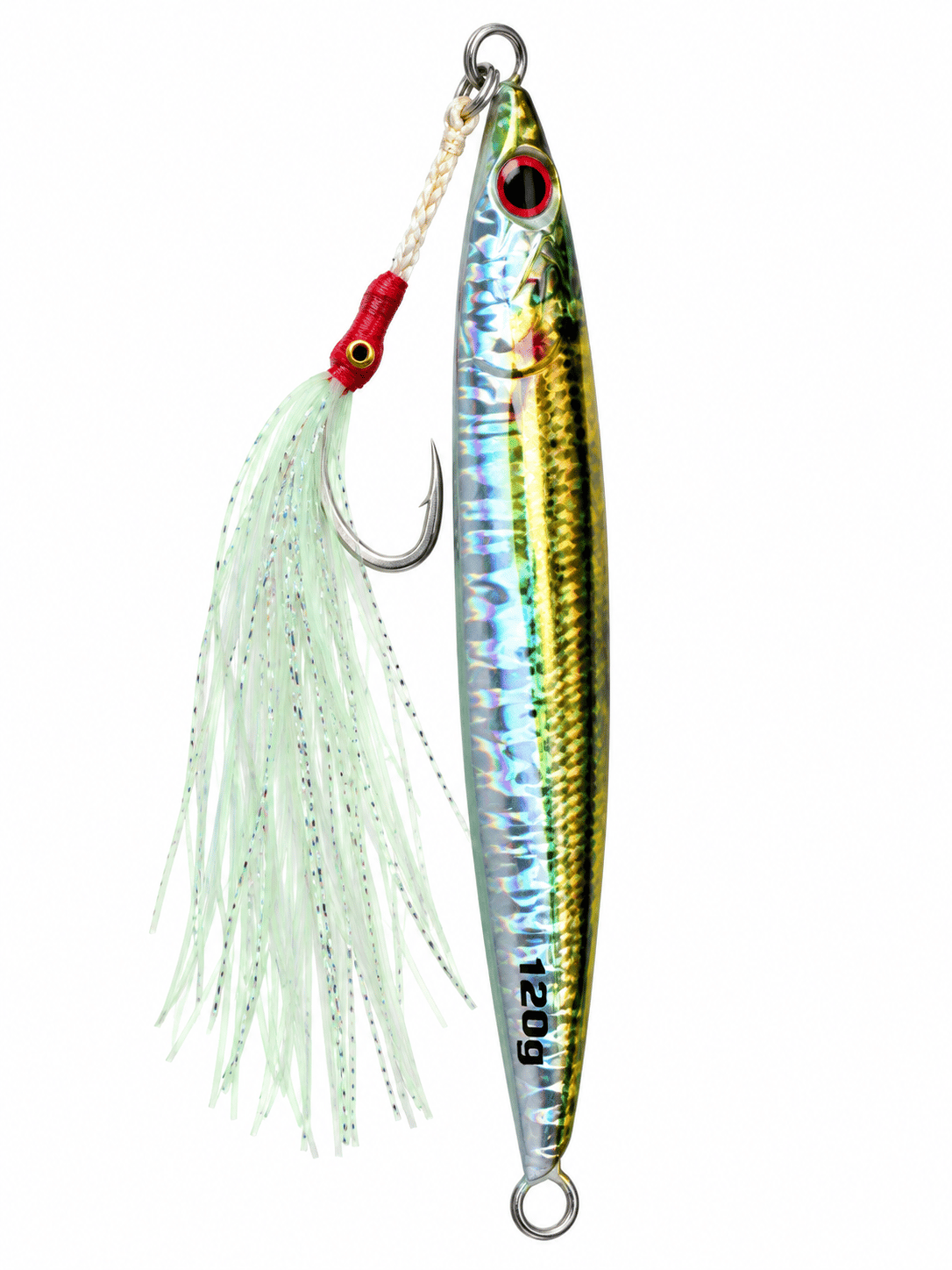 Blue Crab Jig Tungsten 120GR Glow Double Assist Hook Color:Flash Gold