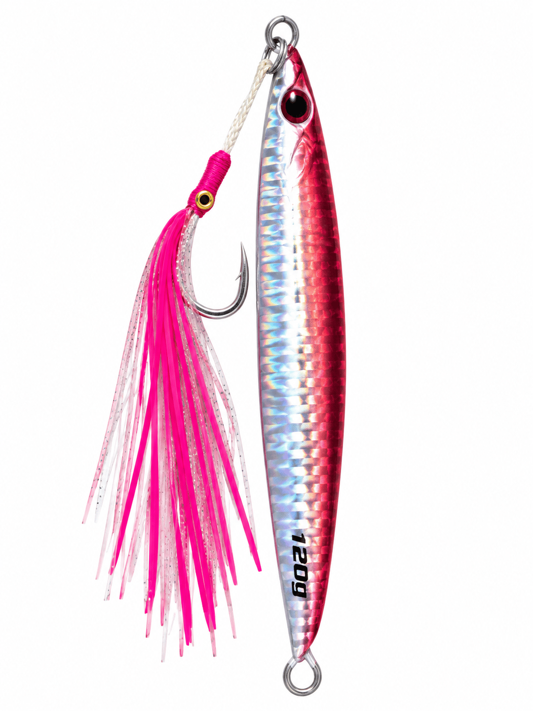 Blue Crab Jig Tungsten 120GR Glow Double Assist Hook Color:Candy Pink