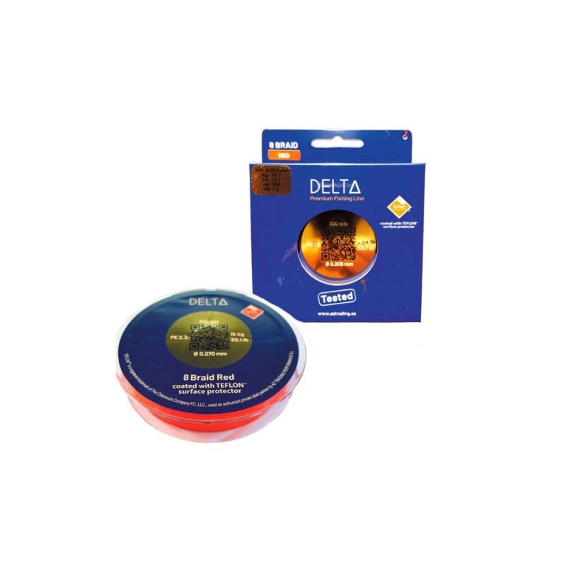 Delta Hilo Teflon X8 #2.2 0.269MM 150MT Red İp