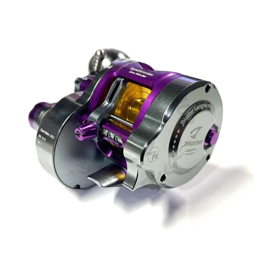 Jigging Master Gangster PE Micro Turbo Knob LH Titanium Purple Gold Çıkrık
