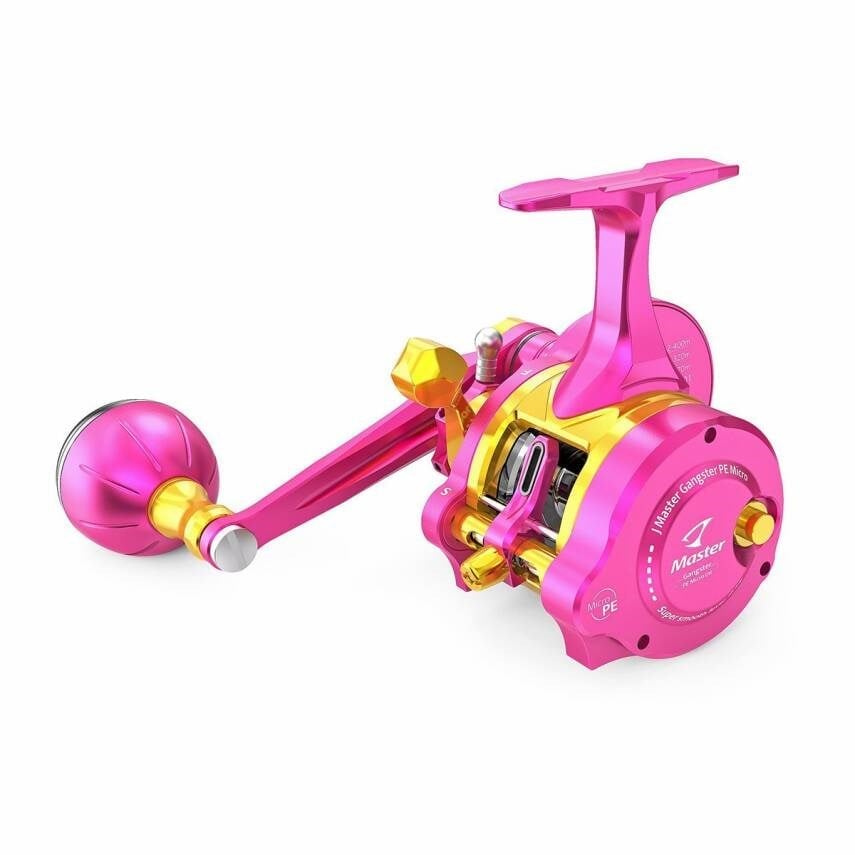 Jigging Master Gangster PE Micro Underhead RH Pink Gold Titanium Çıkrık