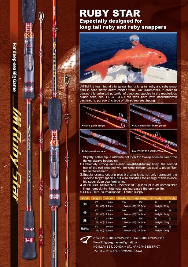 Jigging Master Ruby Star #4B 6'0'' Jig Kamış
