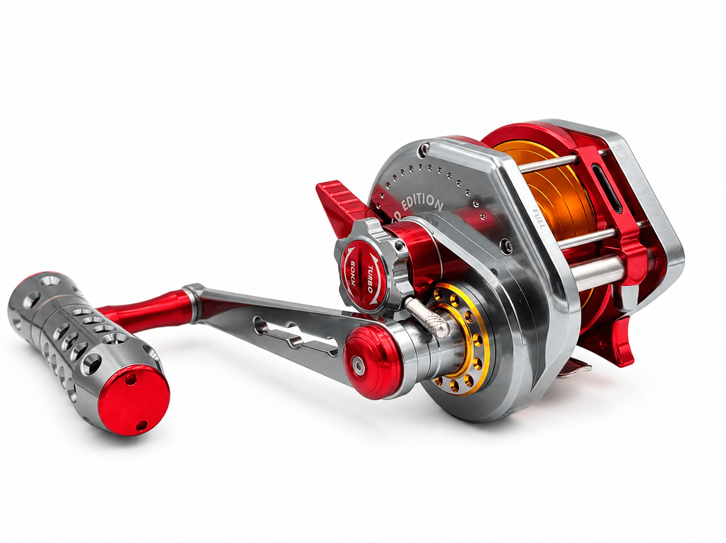 Wiki Master VIP 2000XH LH Turbo Knob Titanium Red Gold Çıkrık