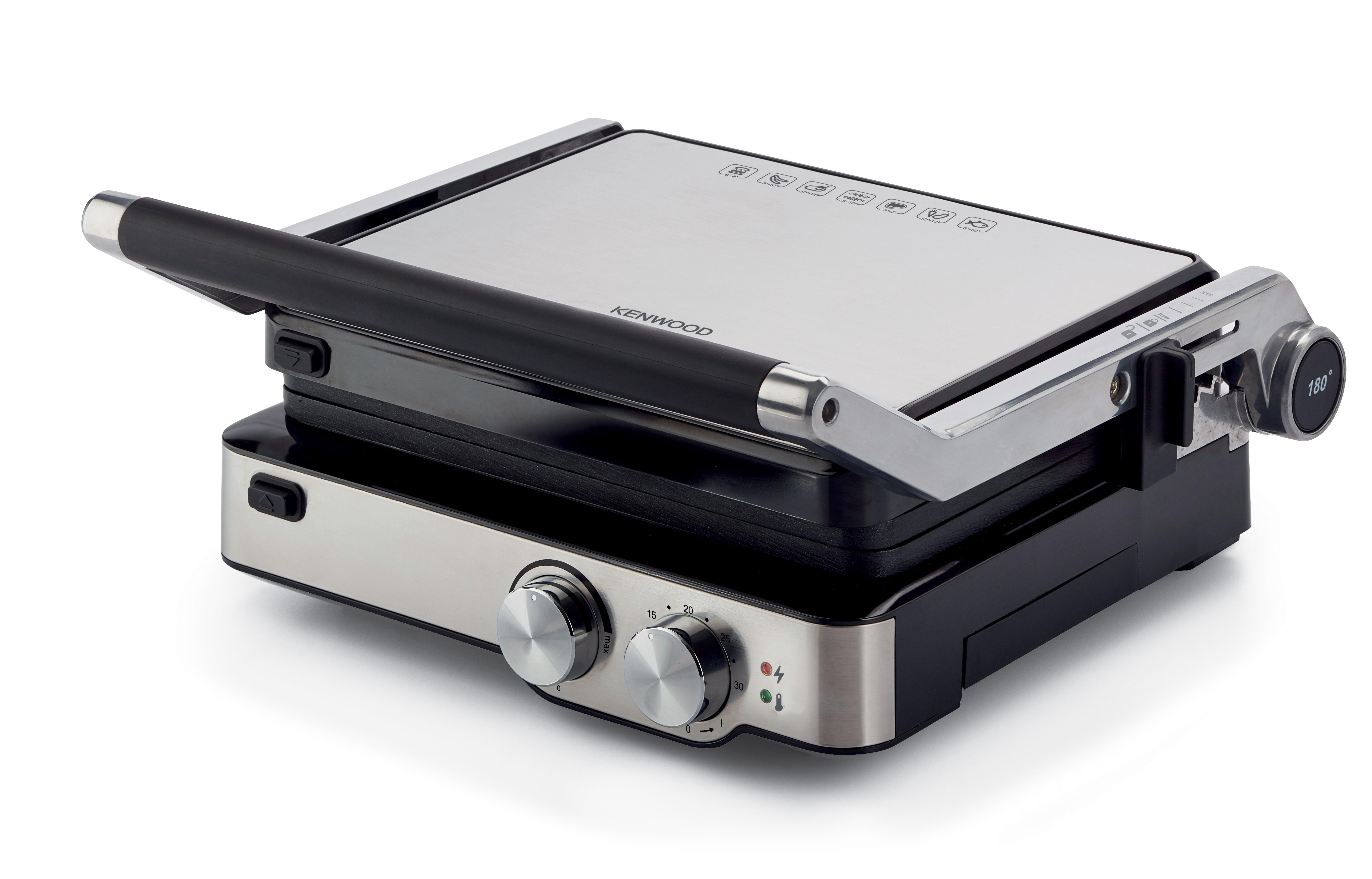 Kenwood Çıkarılabilir Plakalı Izgara ve Tost Makinesi Metal HGM80.000SS