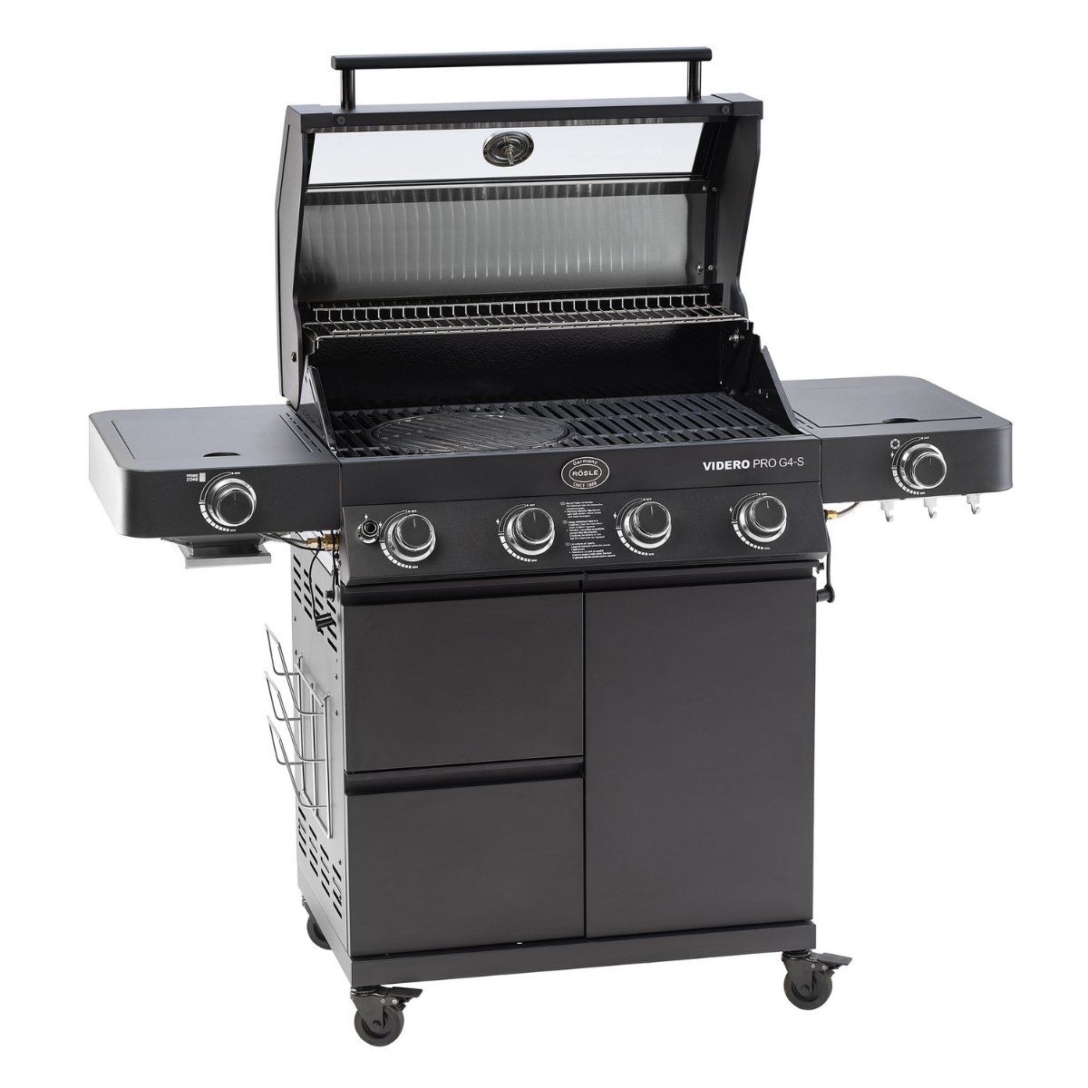 Rösle Videro G4-S Vario Gazlı Barbekü İstasyonu Vıdero Pro- Mat Siyah
