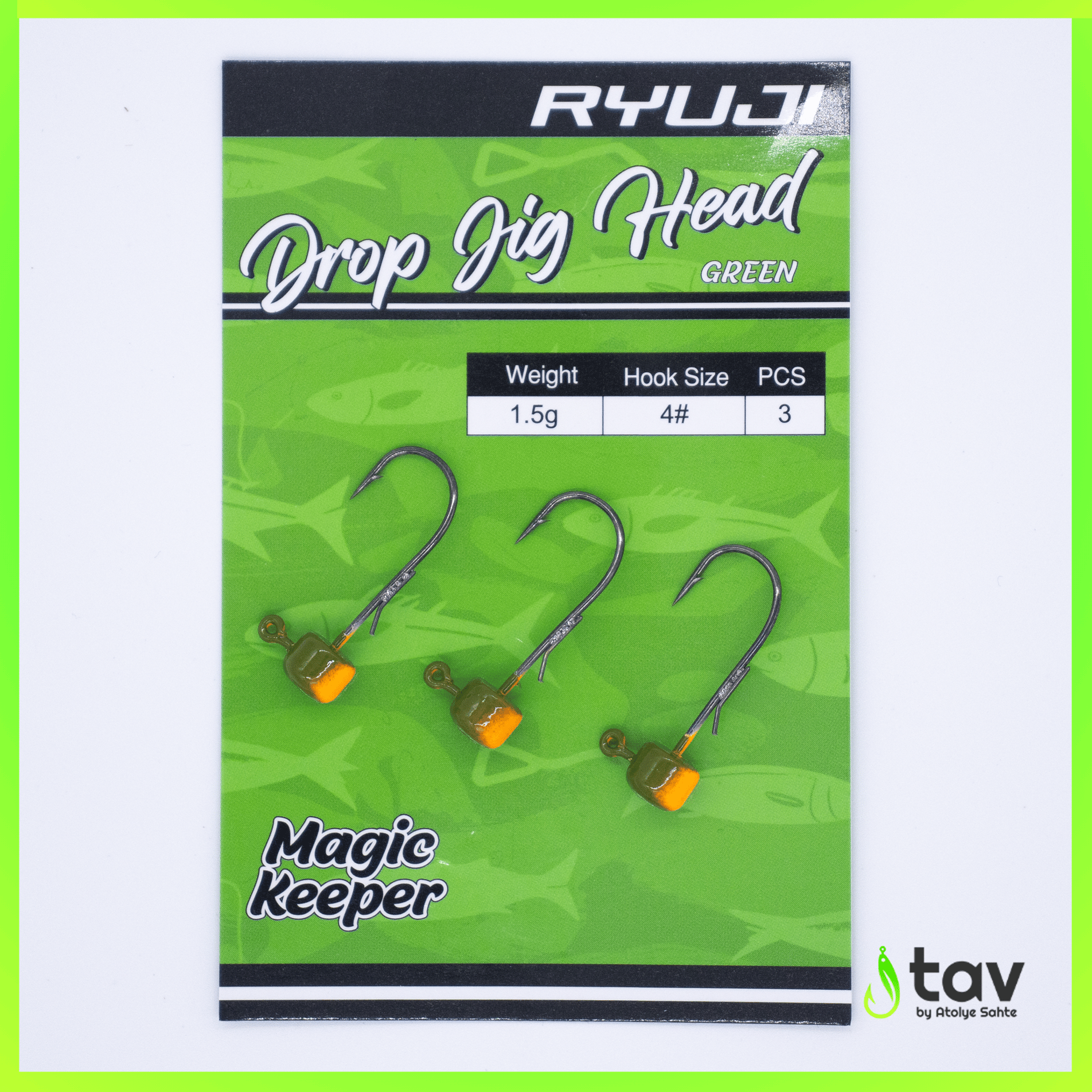 Drop Jighead Green UV