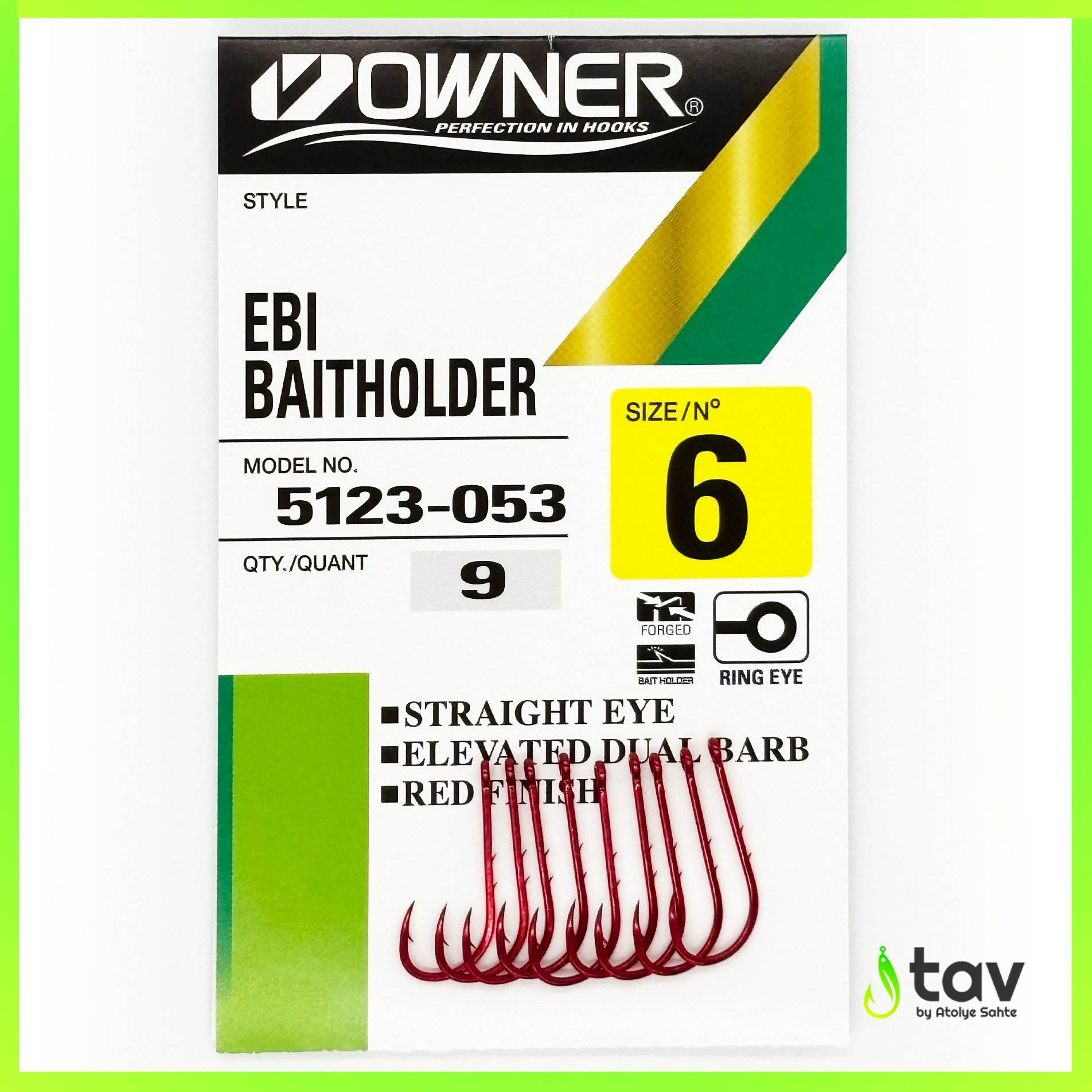 Owner 5123 Ebi Baitholder Red Hook